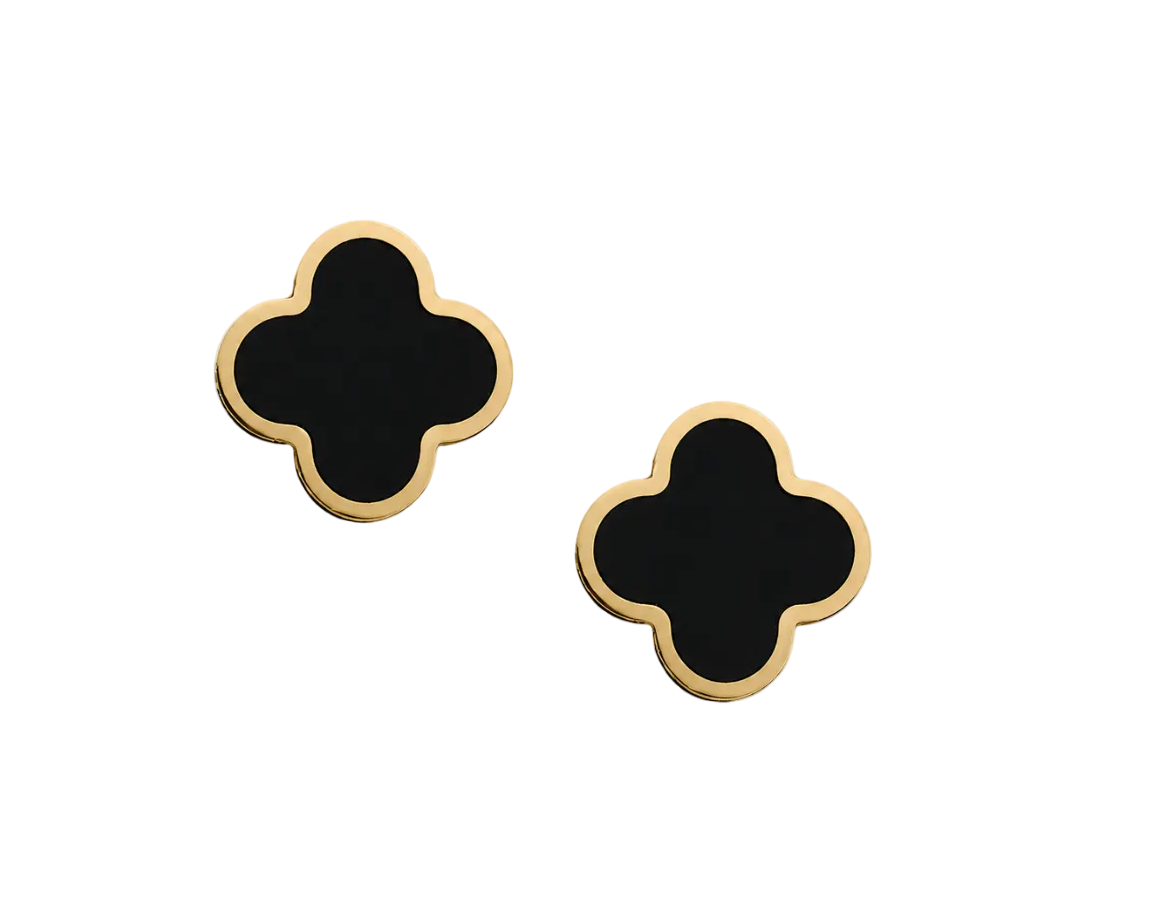 LARGE CLOVER STUDS