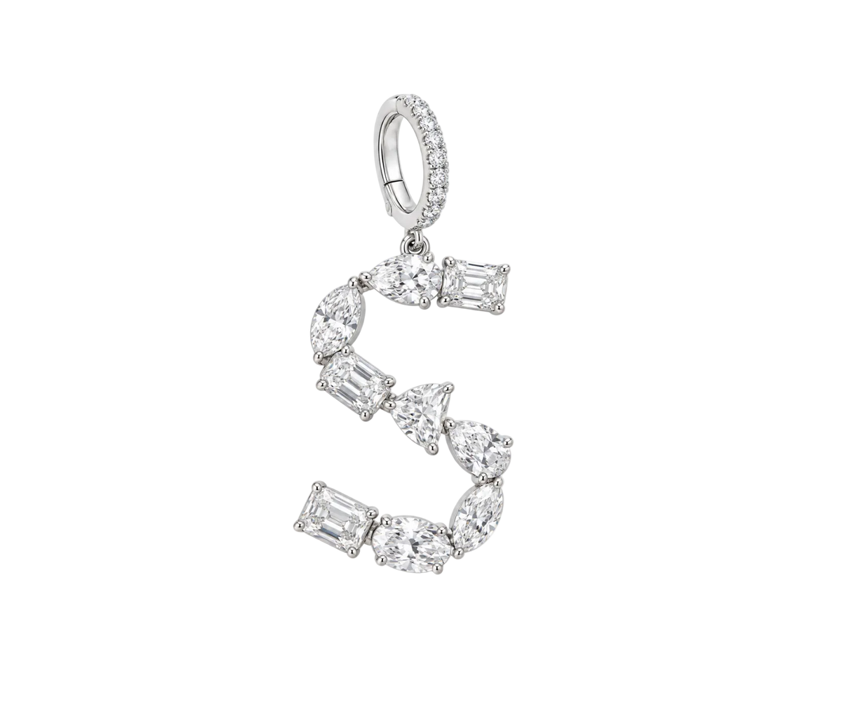 LAB DIAMOND INITIAL CHARM