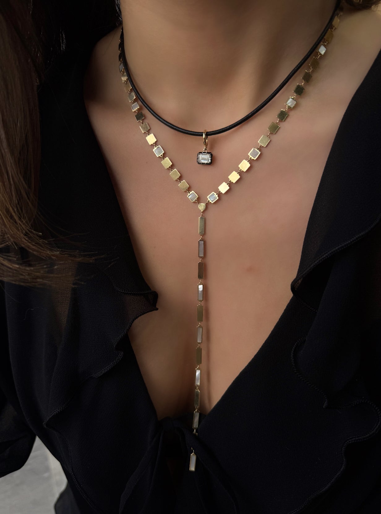 LAB DIAMOND EMERALD CUT CHARM