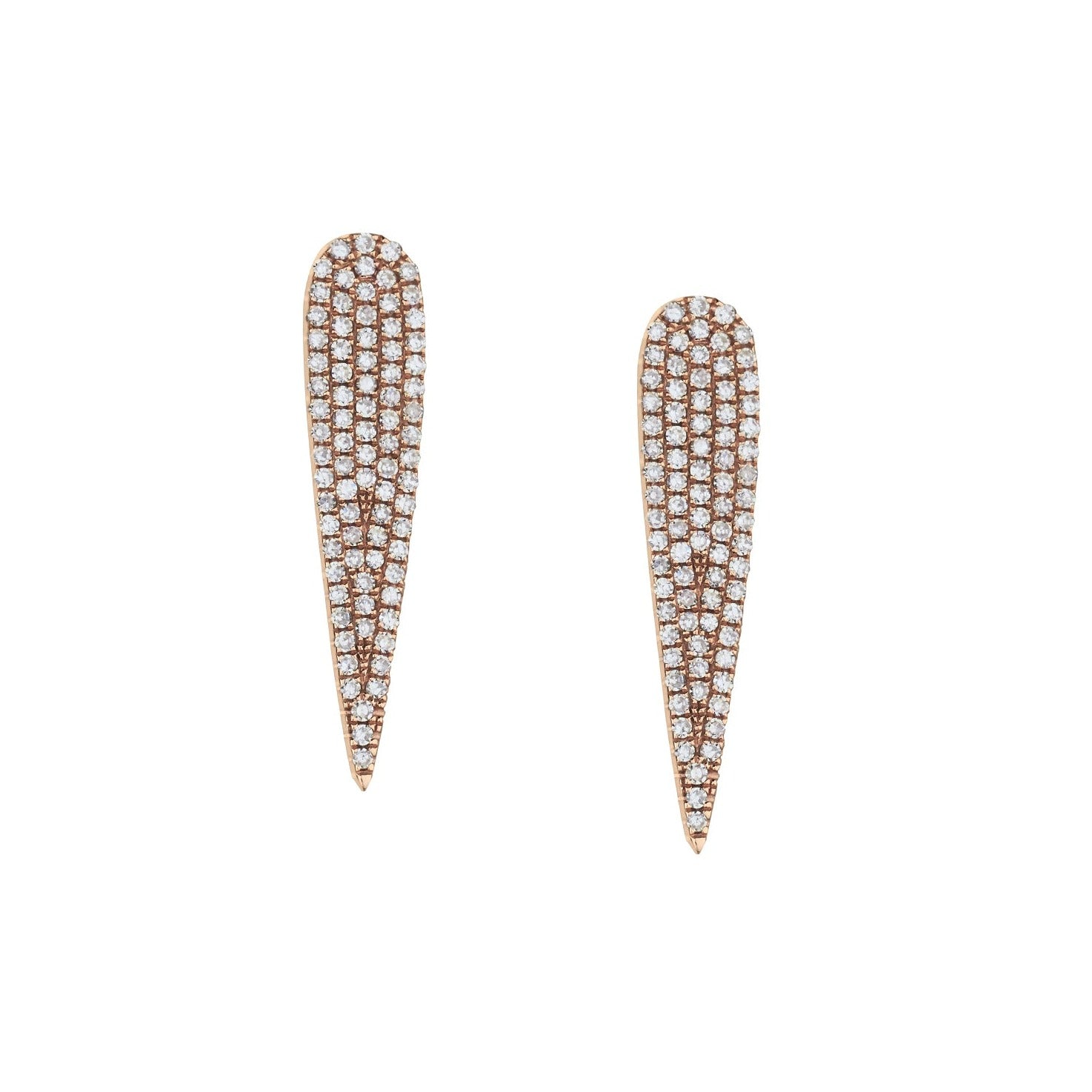 DIAMOND TEARDROP STUDS