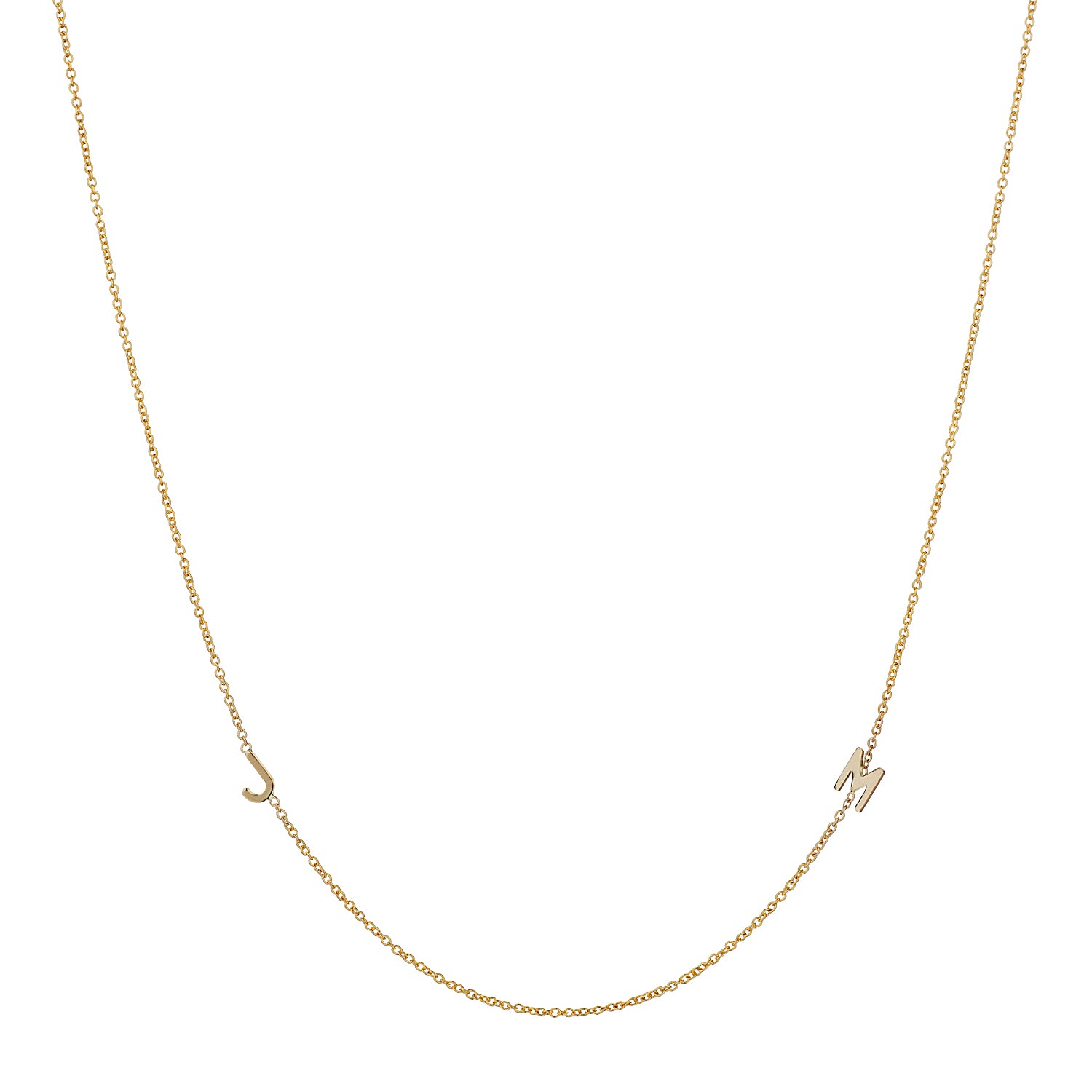 DOUBLE INITIAL NECKLACE