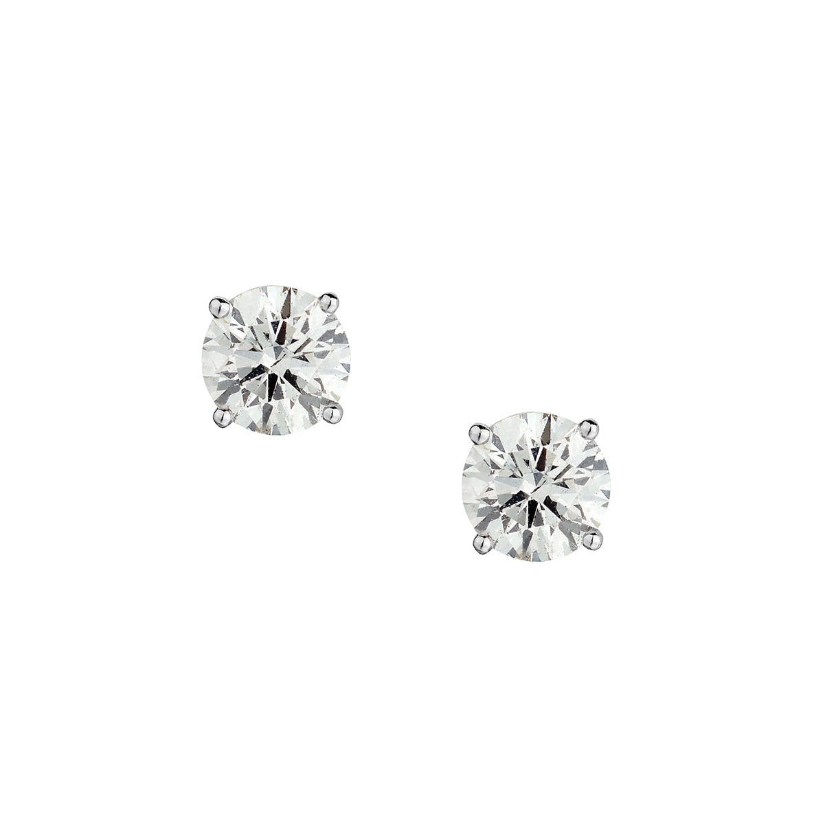 FOUR CLAW DIAMOND STUDS