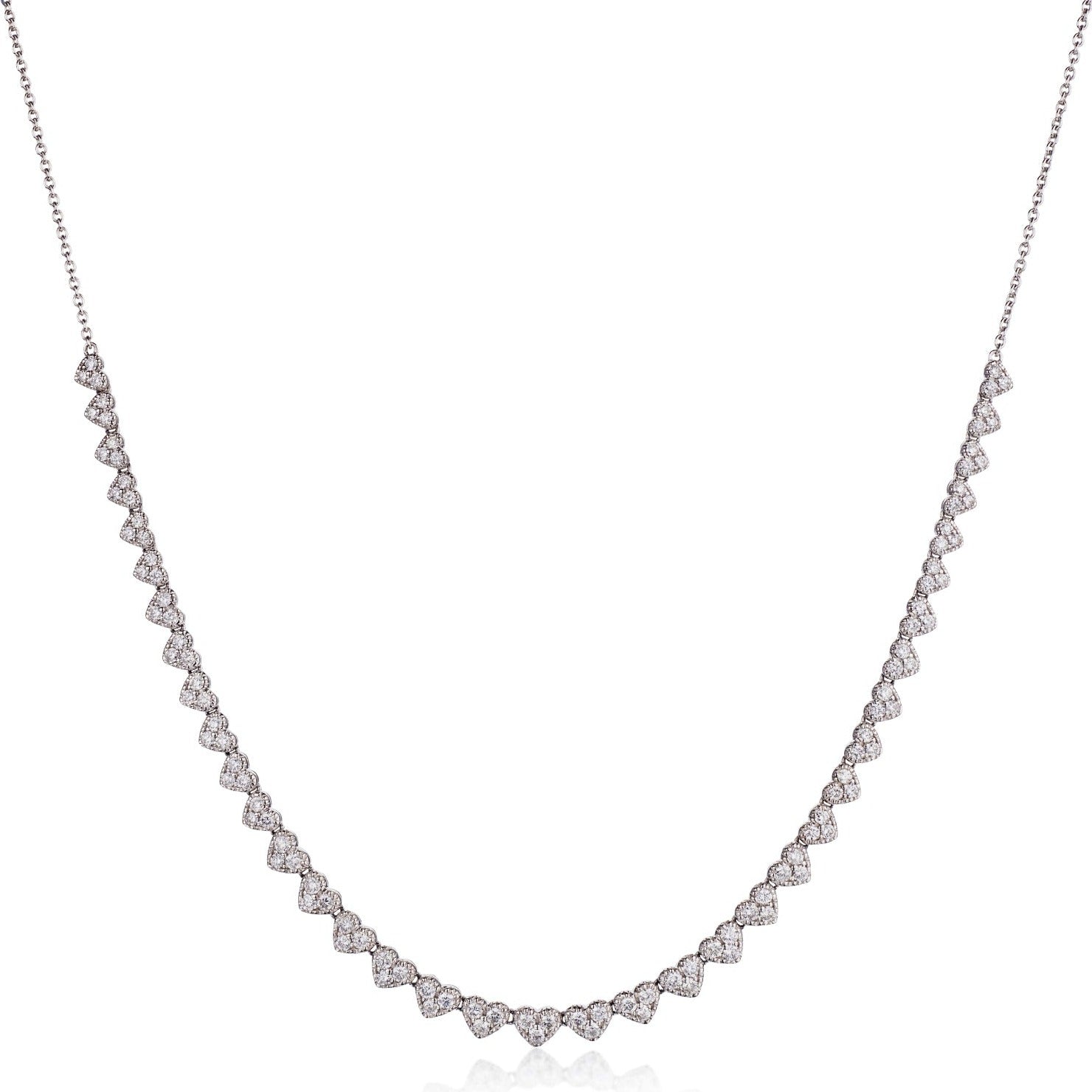 DIAMOND MULTI HEART NECKLACE