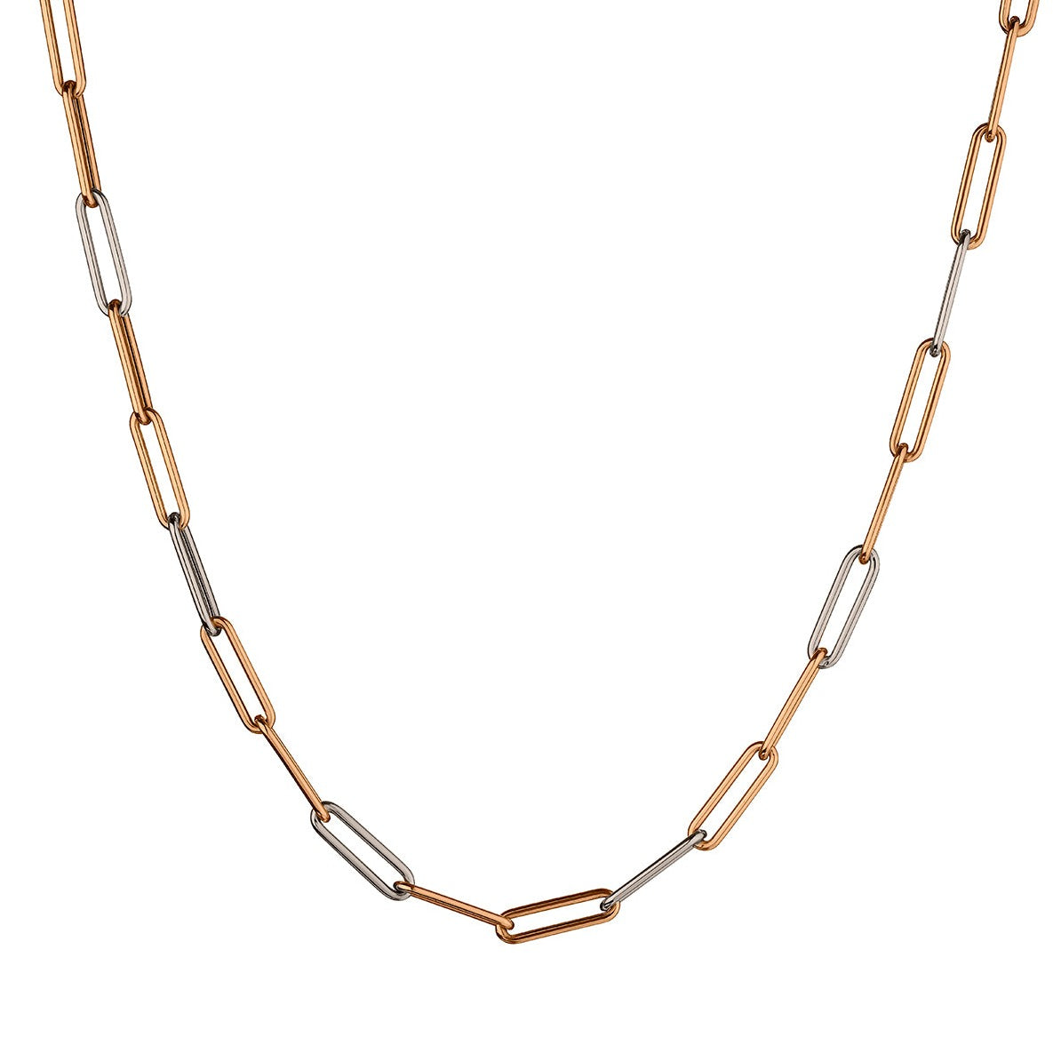 MIXED GOLD PAPERCLIP CHAIN