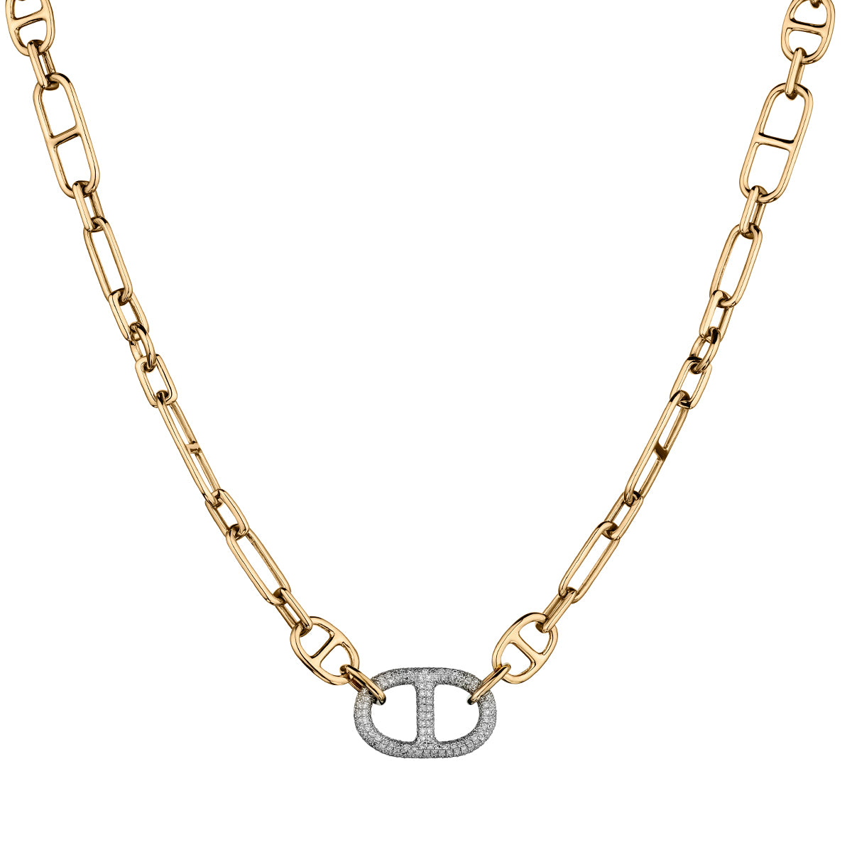 DIAMOND SPLIT LINK CHOKER