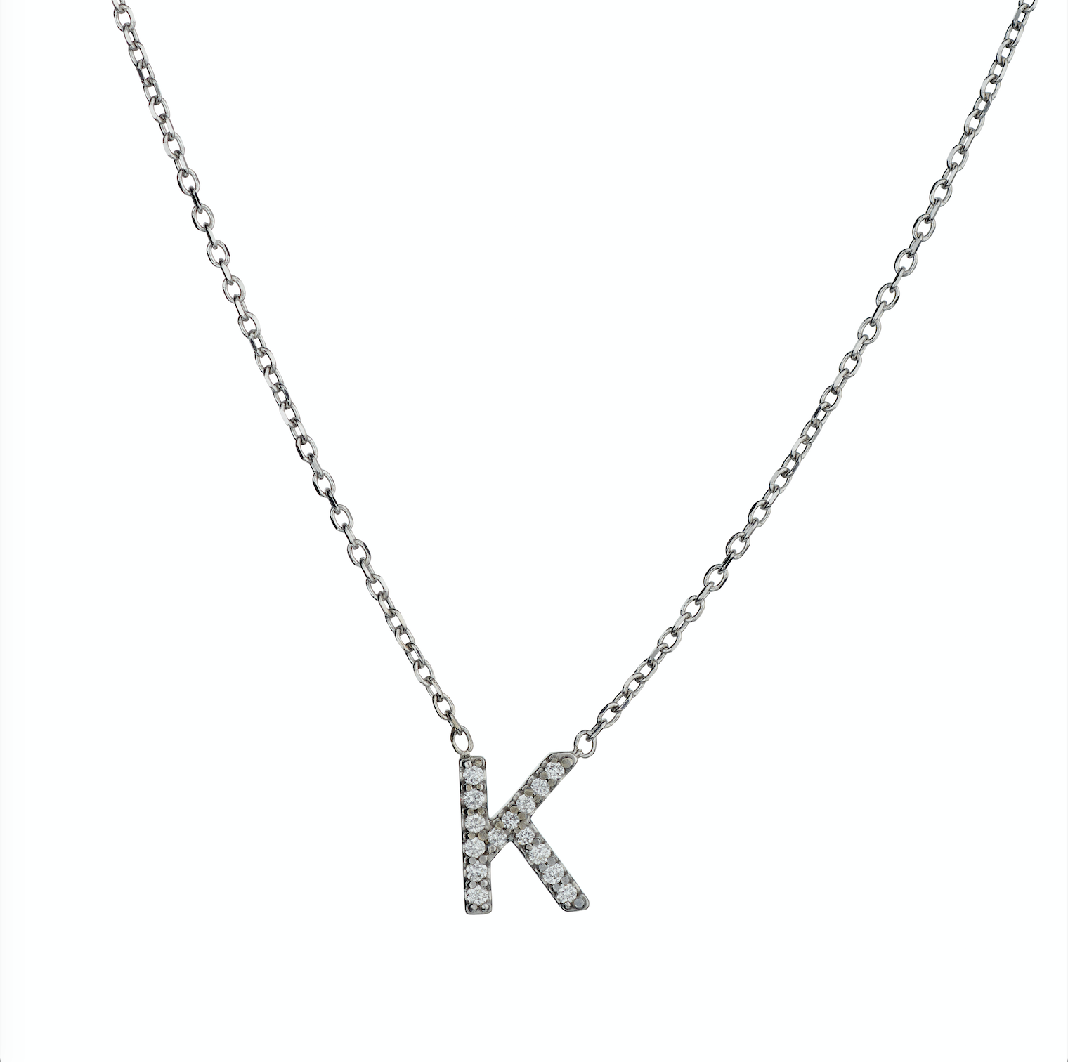 DIAMOND INITIAL NECKLACE
