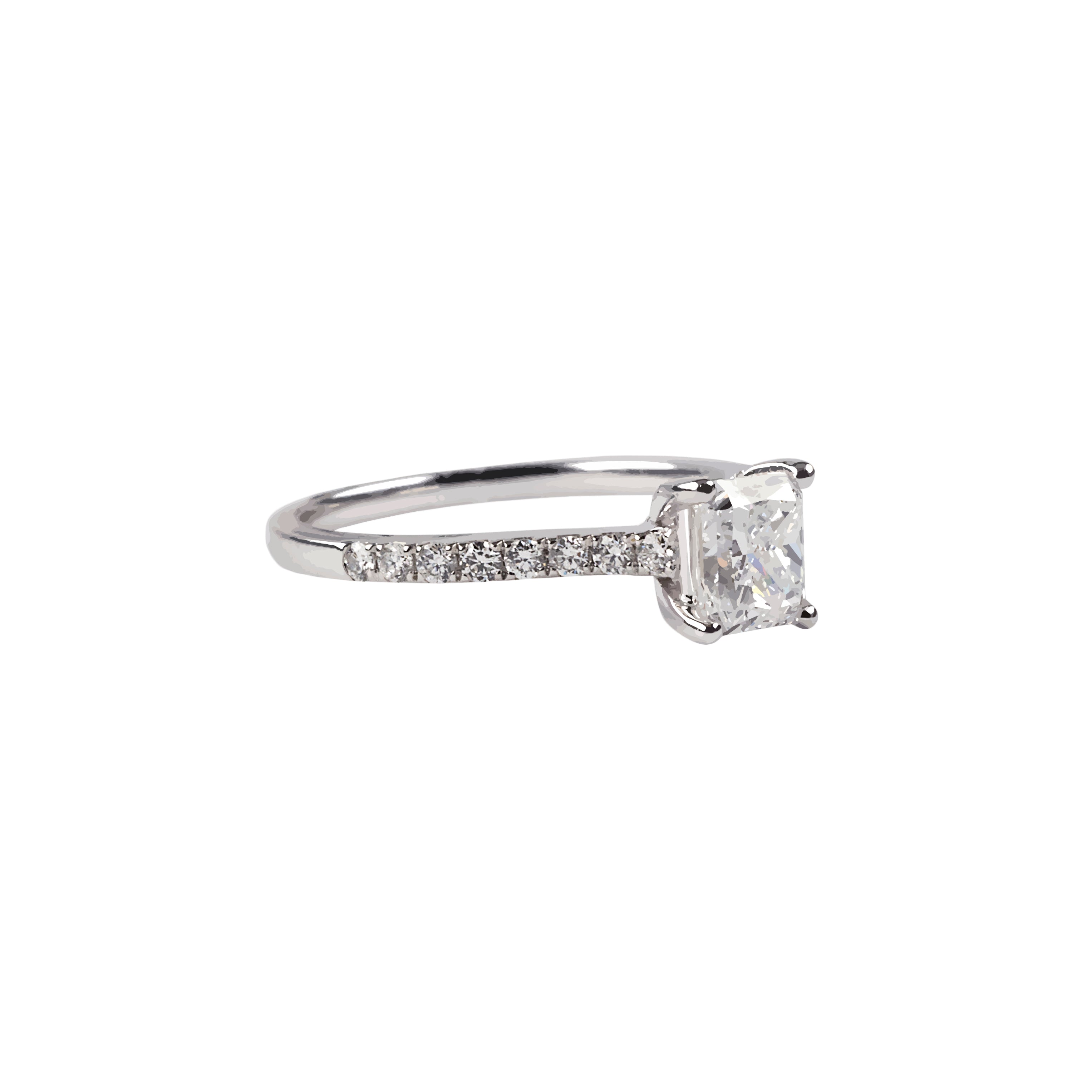 Radiant Cut Diamond Ring