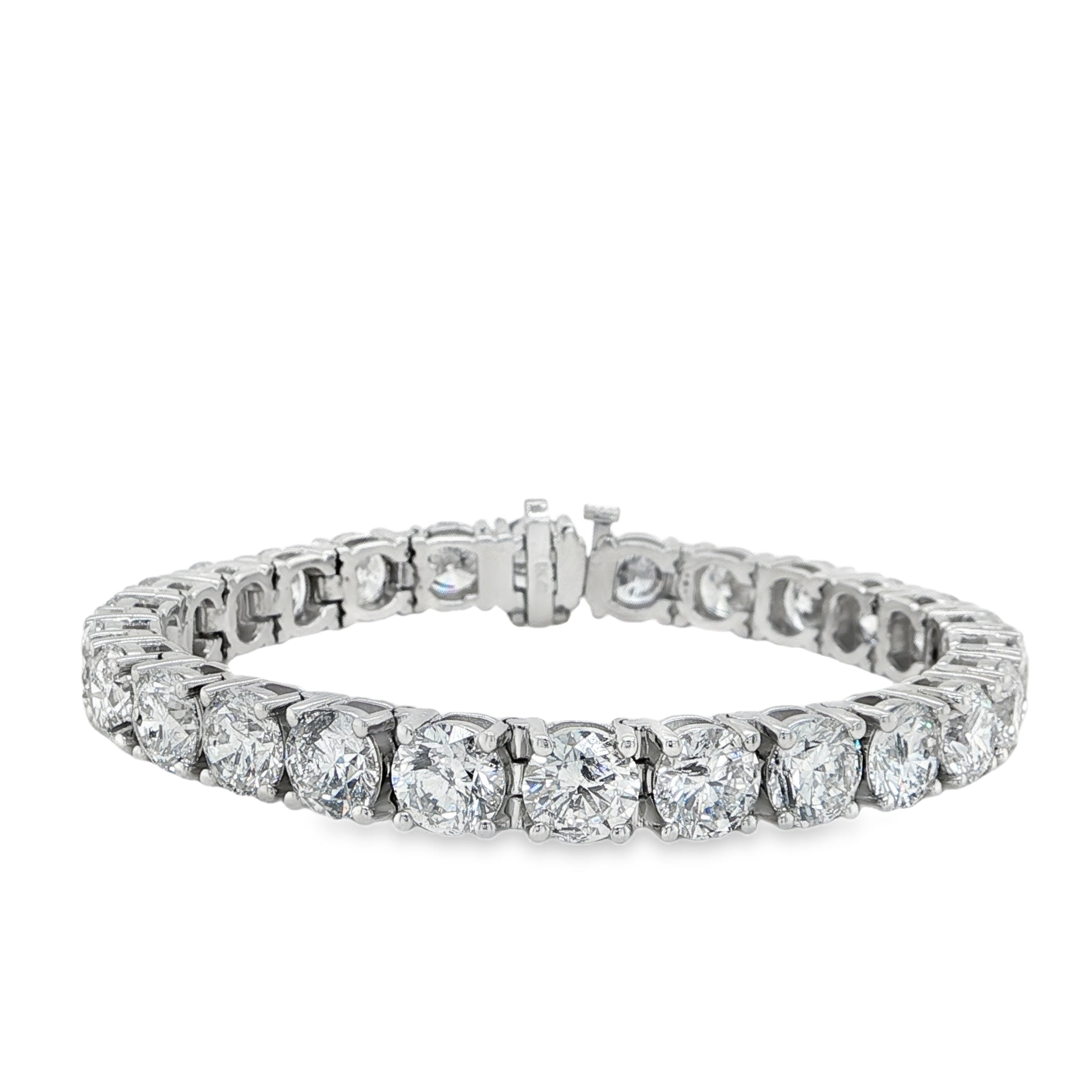 ROUND LAB DIAMOND TENNIS BRACELET