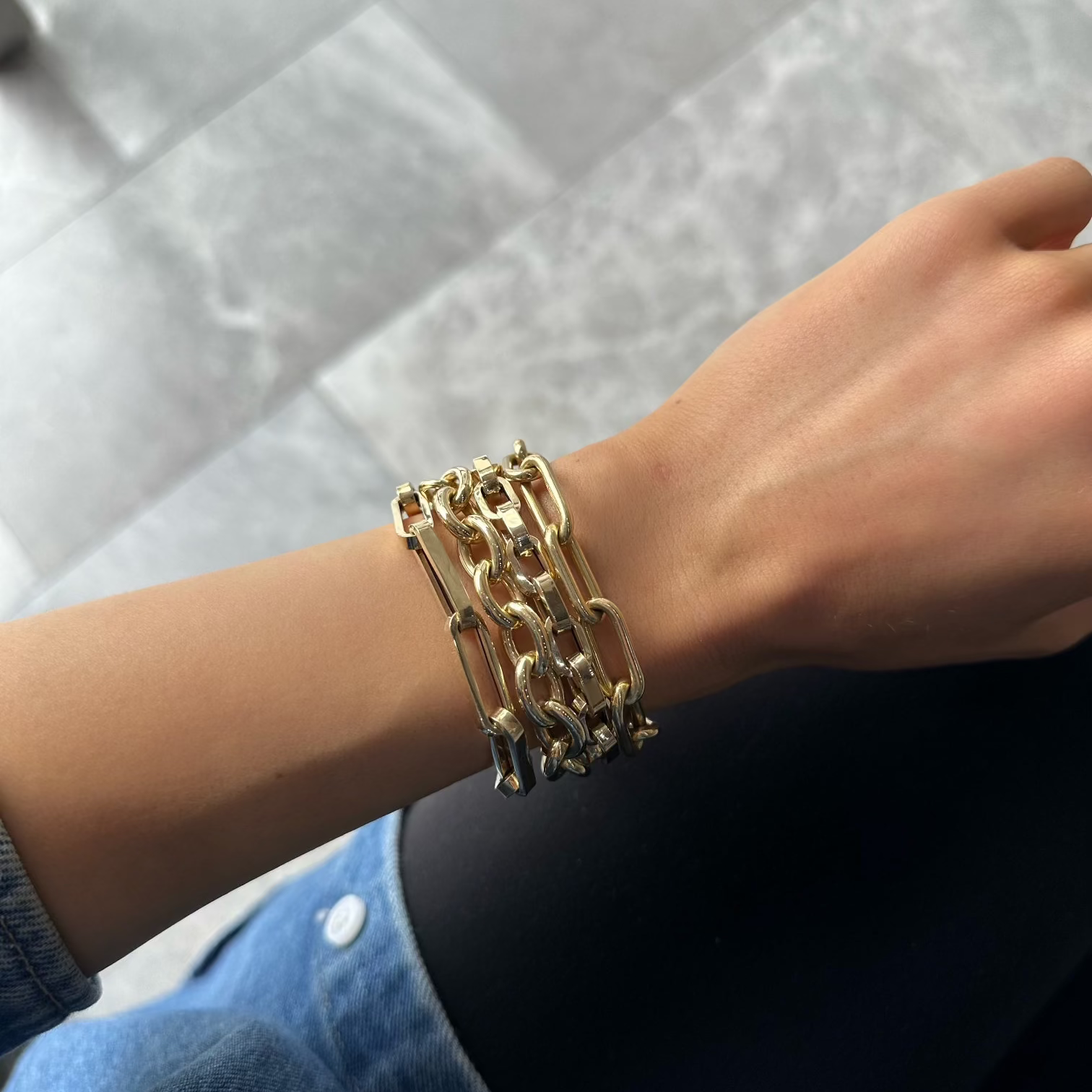 RECTANGULAR LINK BRACELET