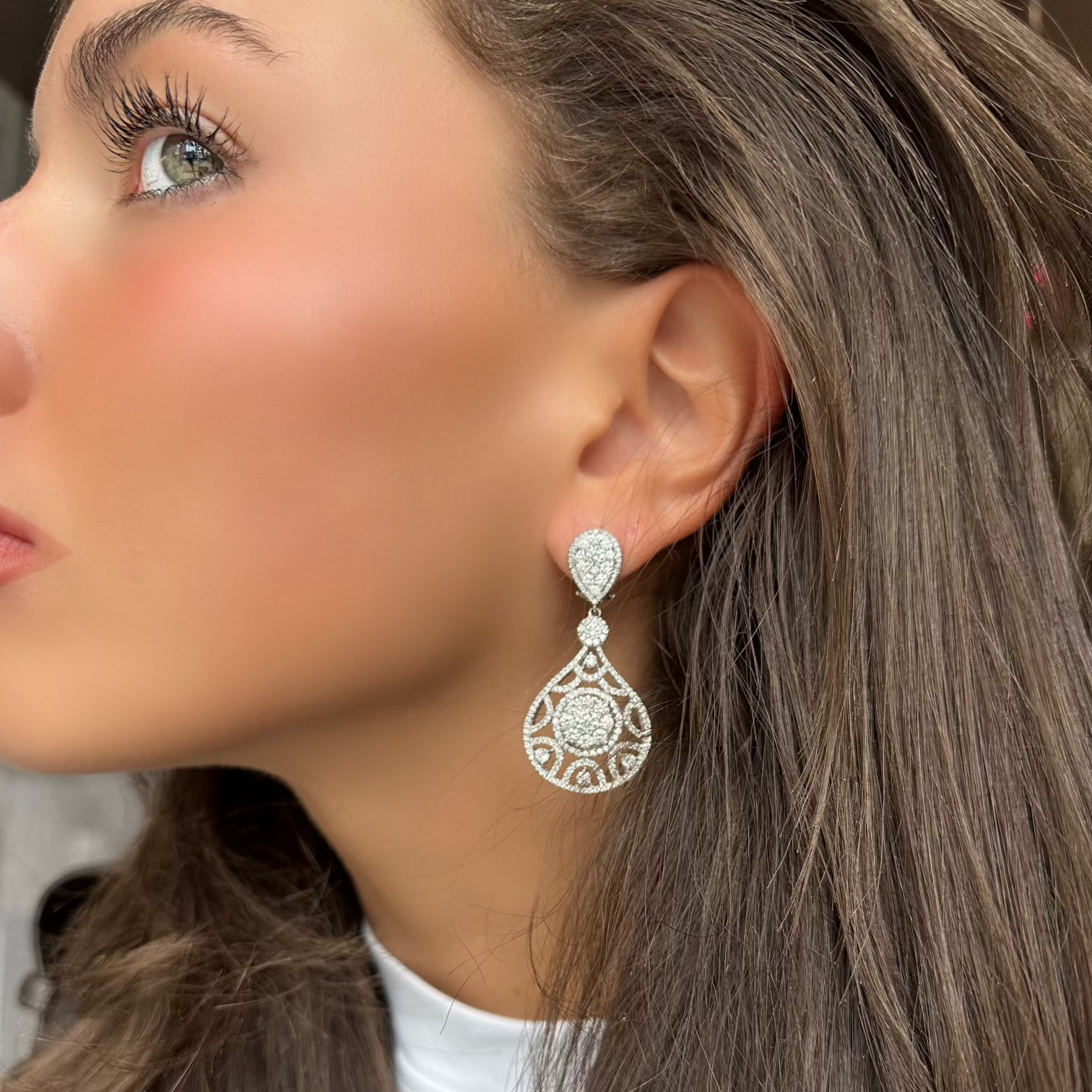 DIAMOND DROP EARRINGS