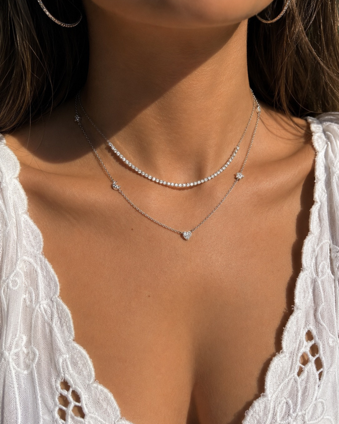 MULTI SHAPE DIAMOND NECKLACE