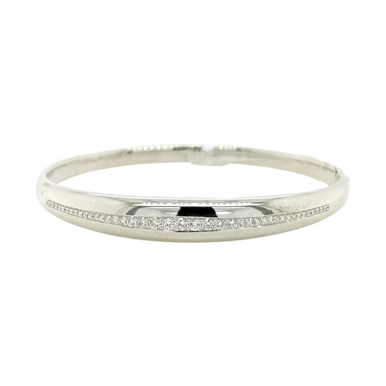 WIDE DIAMOND BANGLE