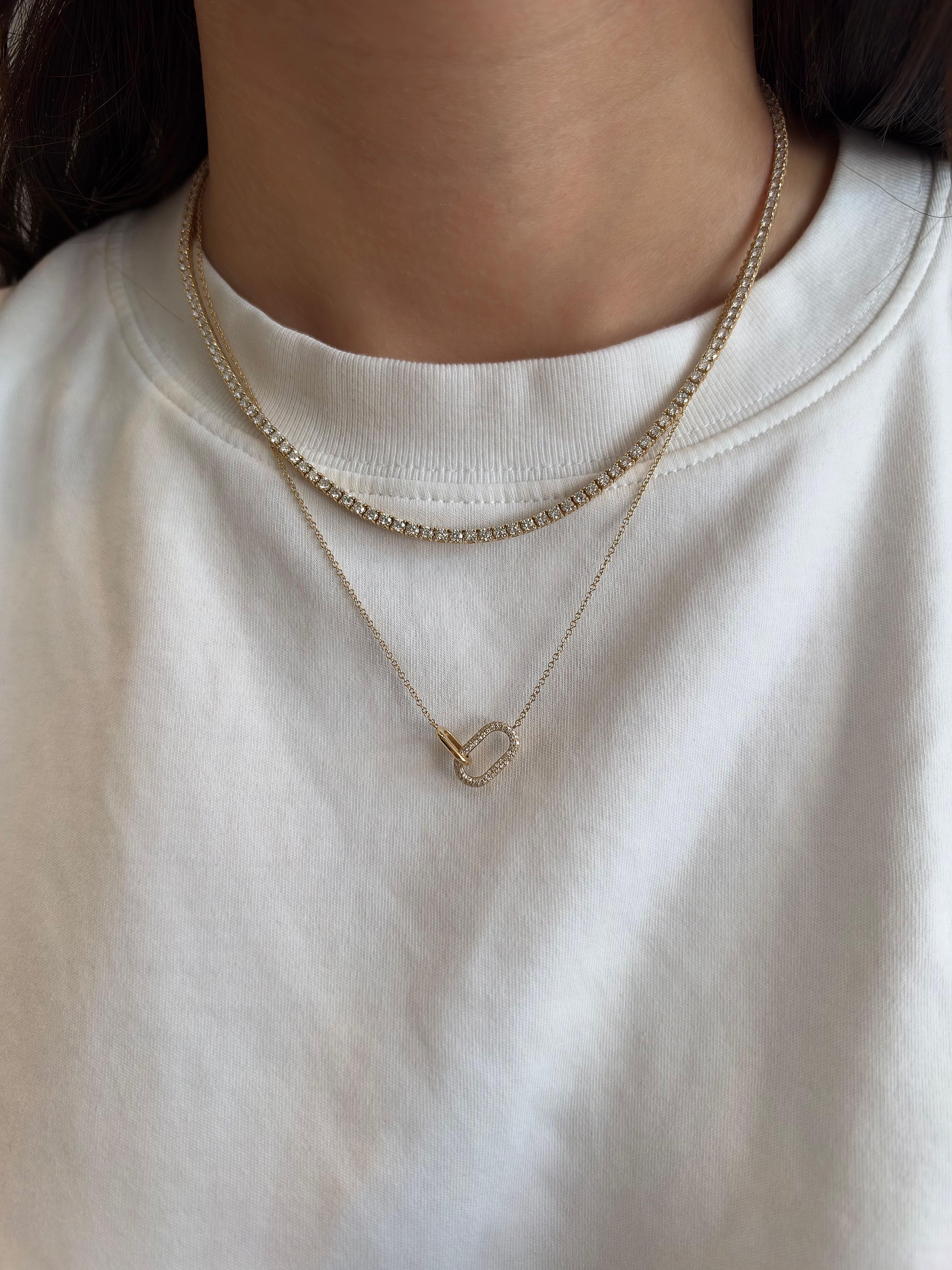 DIAMOND LINK NECKLACE