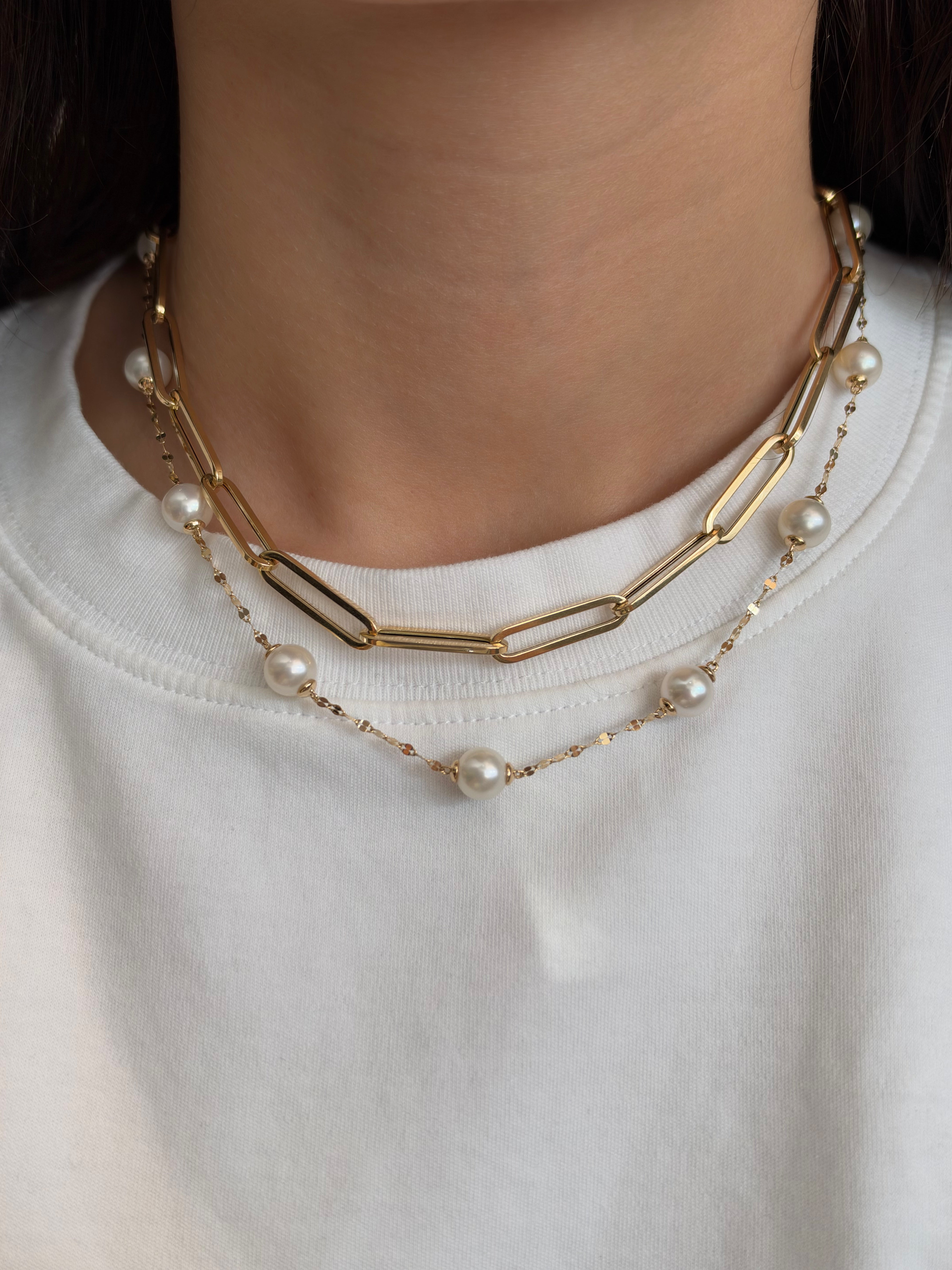 PEARL STATION NECKLACE