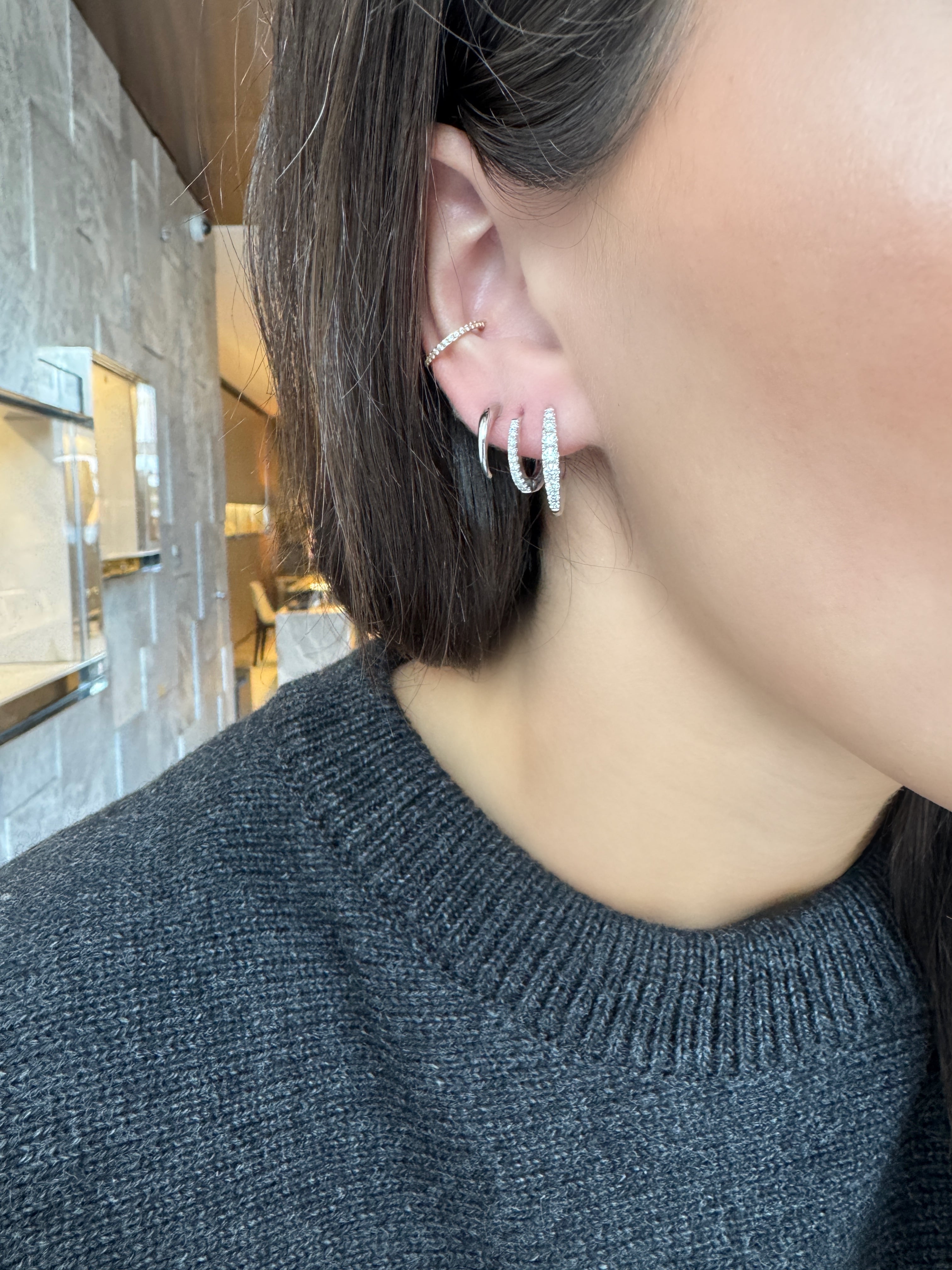 CRESENT SHAPED STUDS