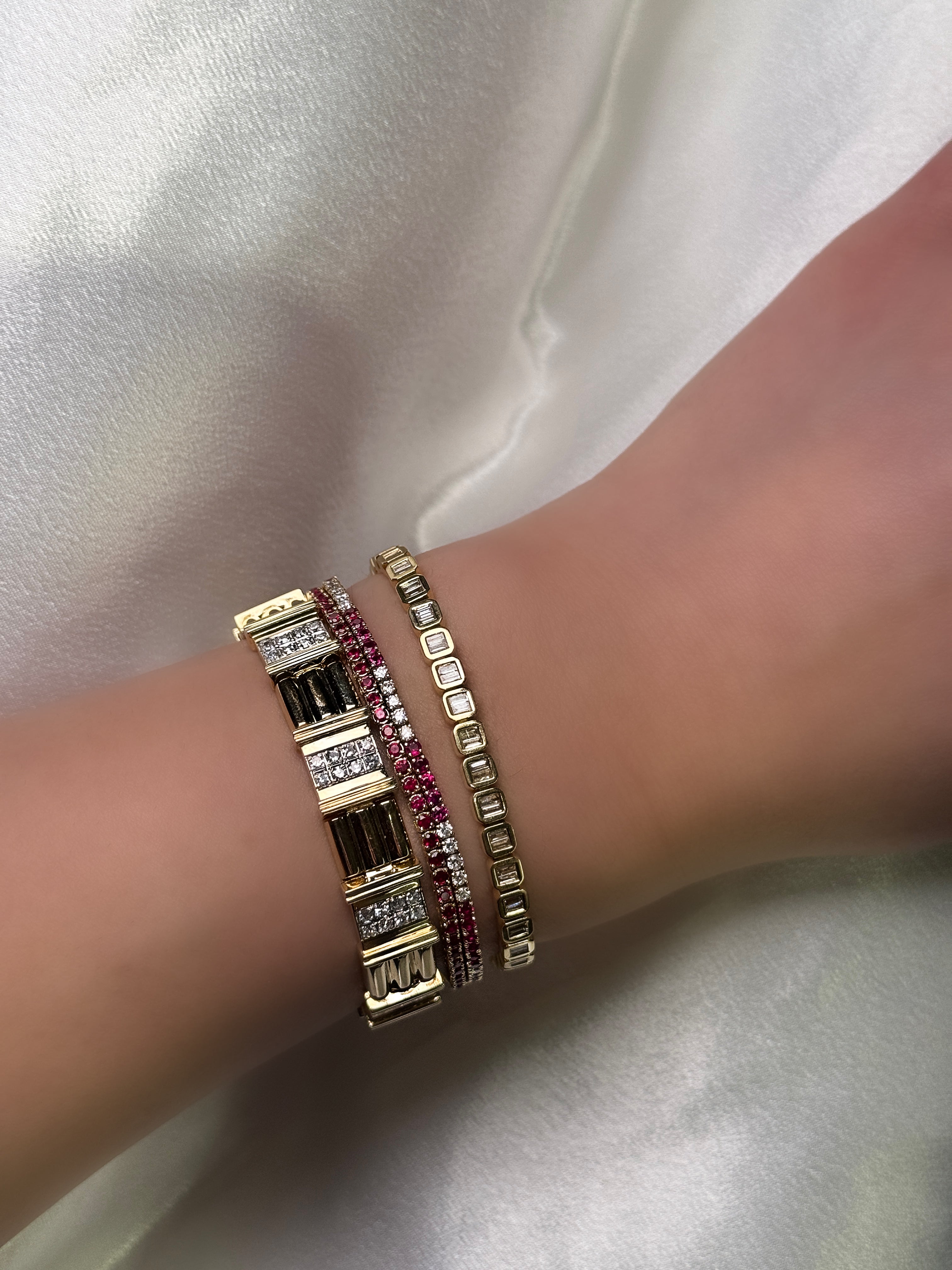 RUBY & DIAMOND TENNIS BRACELET