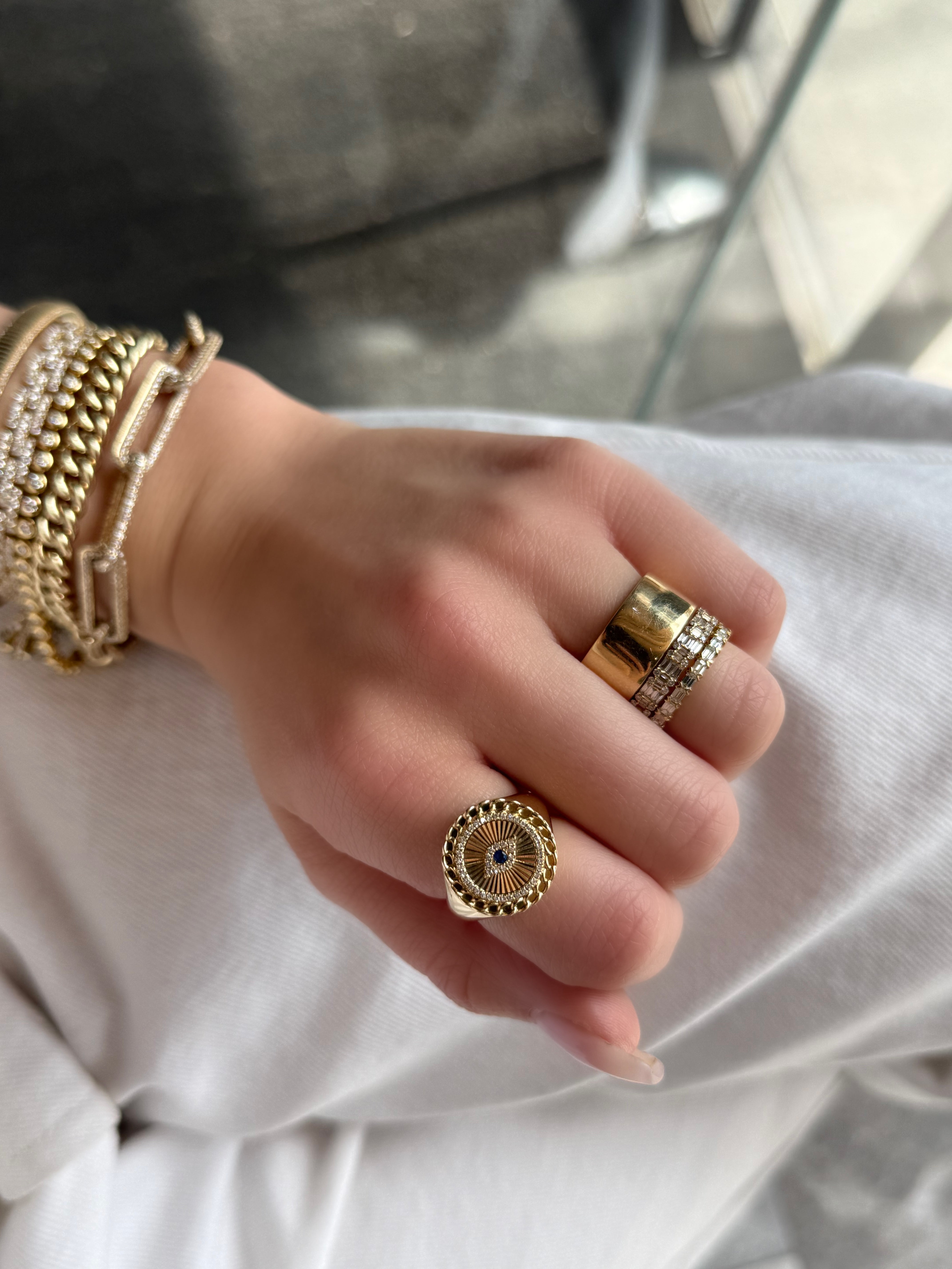 BAGUETTE & DIAMOND ETERNITY BAND