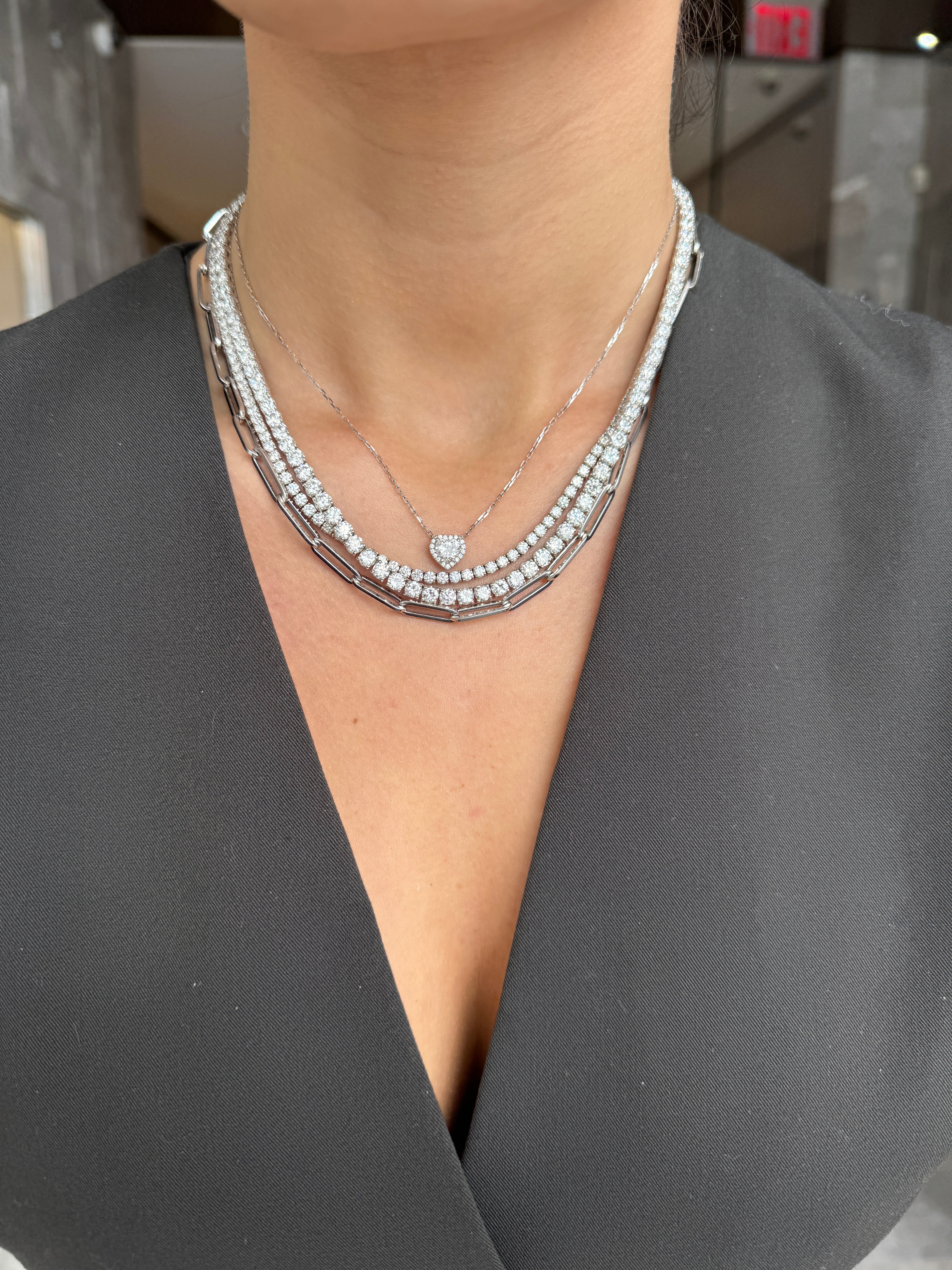 DIAMOND HEART NECKLACE