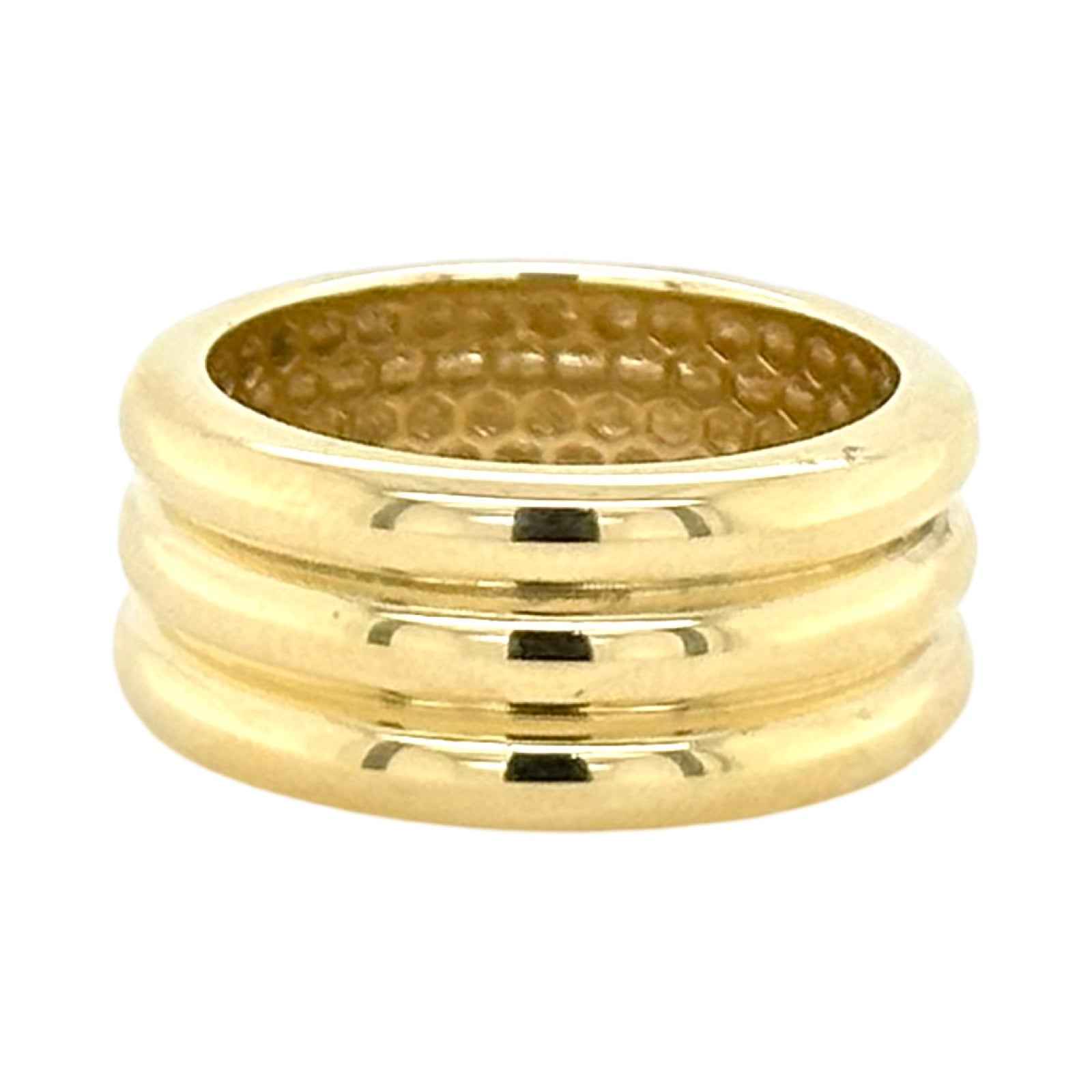 Split Ridge Ring TRIPLE RIDGE DOMED RING