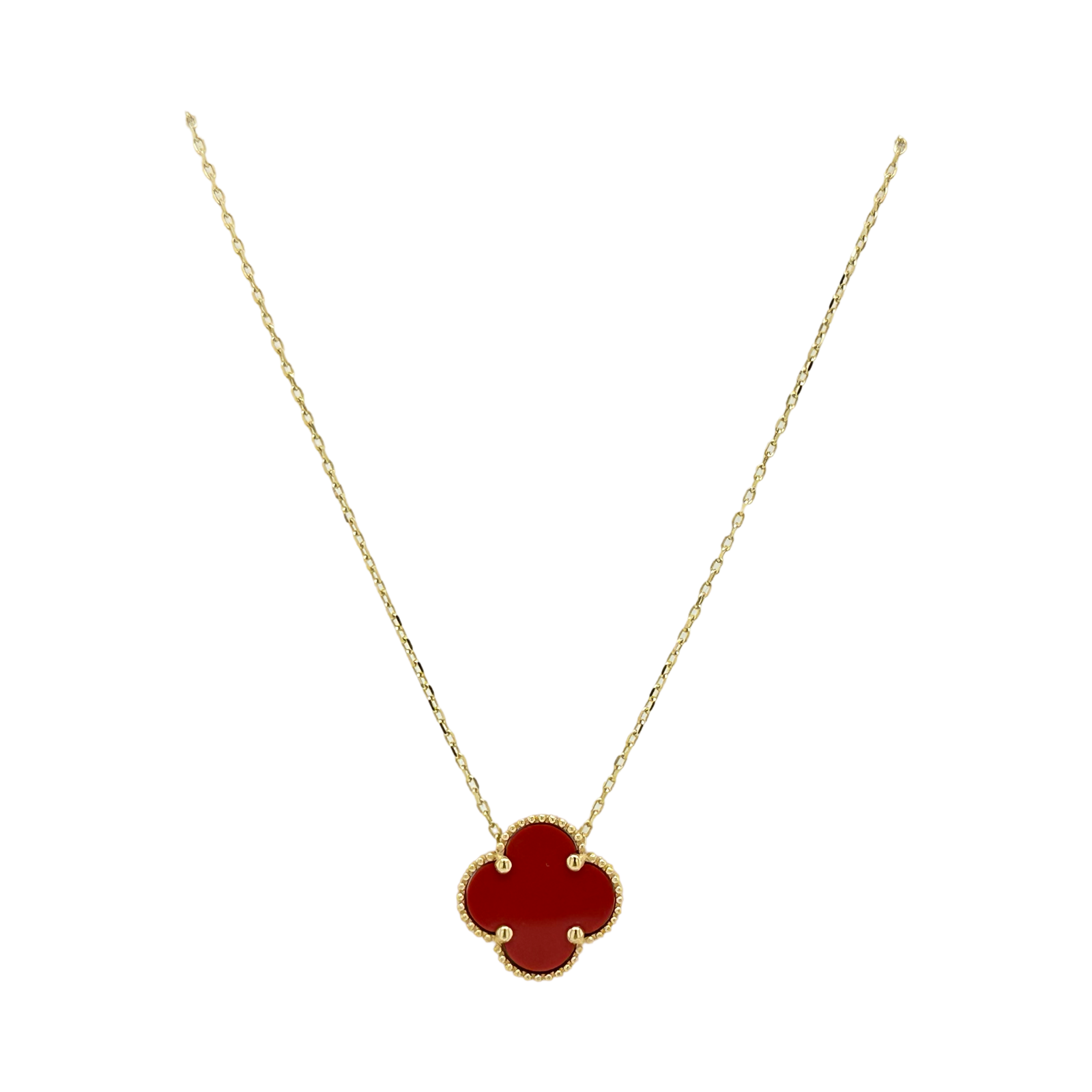 ENAMEL CLOVER NECKLACE