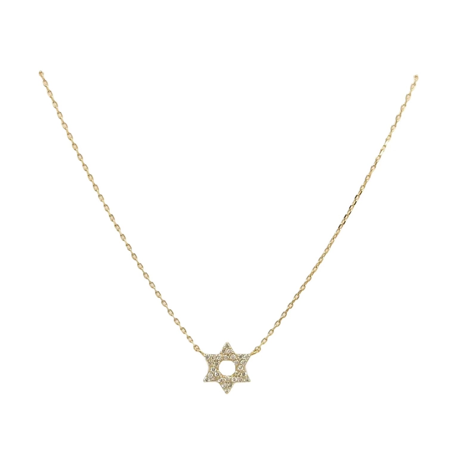 DIAMOND STAR OF DAVID NECKLACE