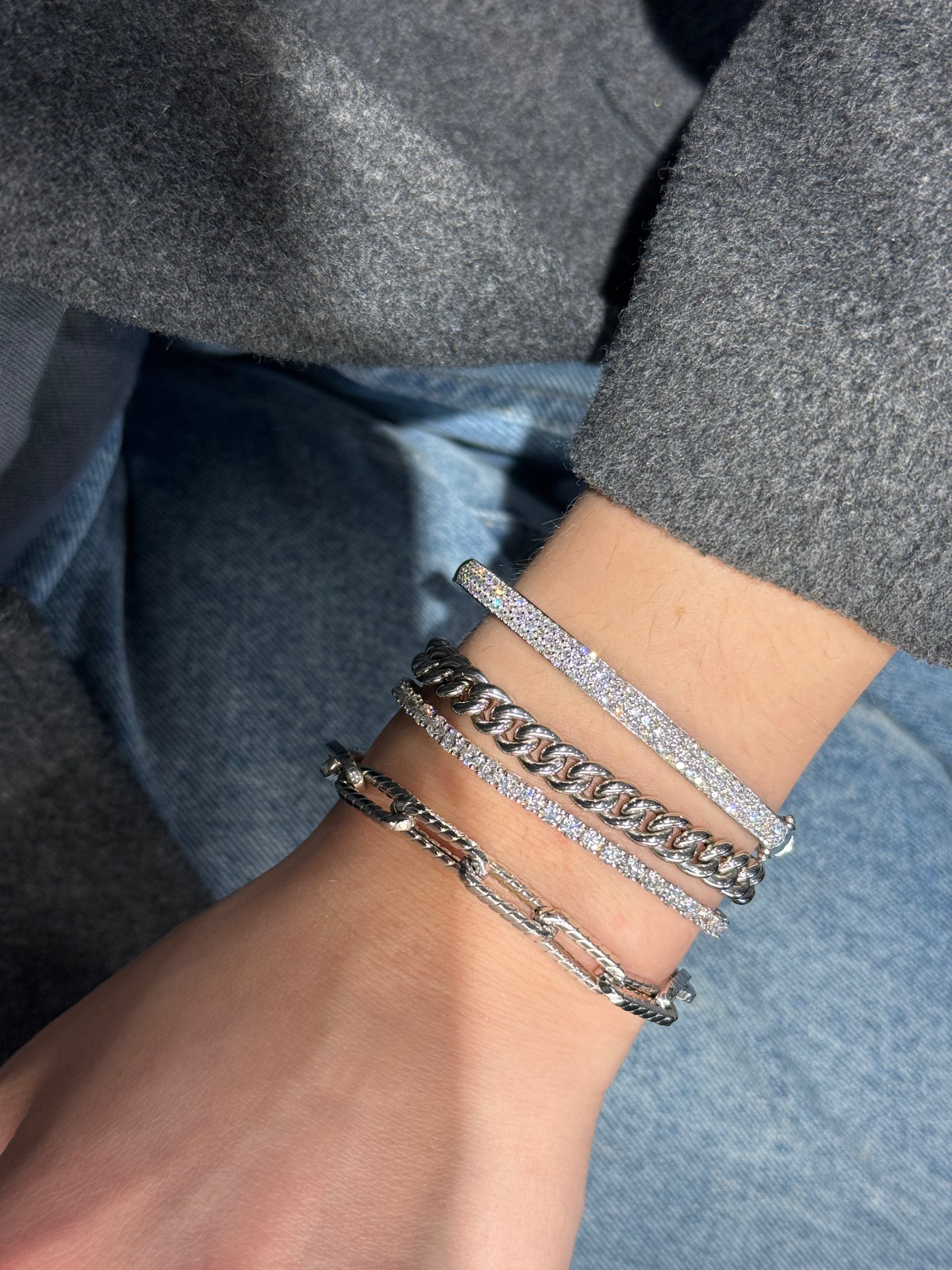 ROUND LAB DIAMOND TENNIS BRACELET