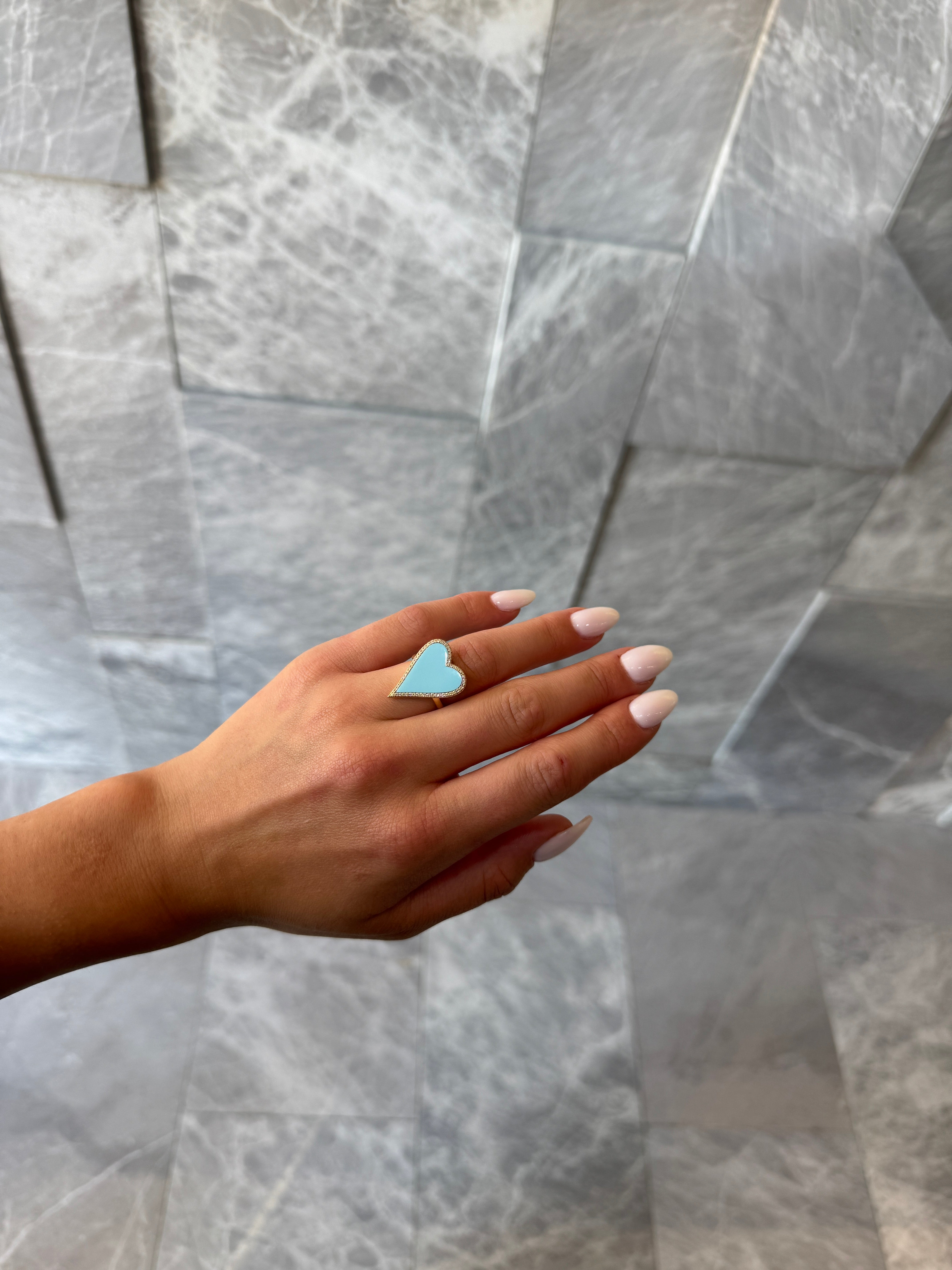 TURQUOISE & DIAMOND RING