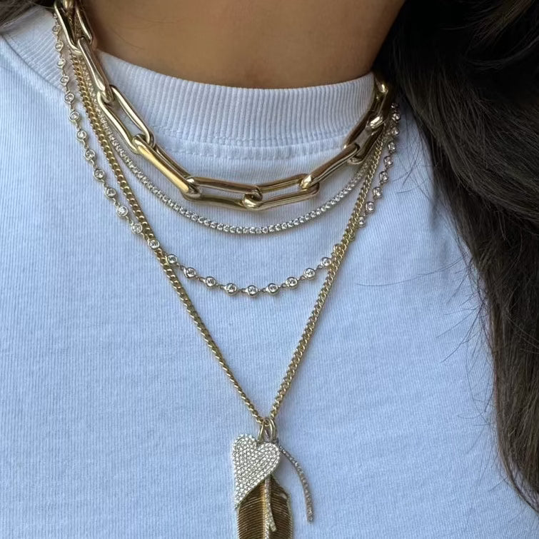 BONE LINK CHAIN NECKLACE