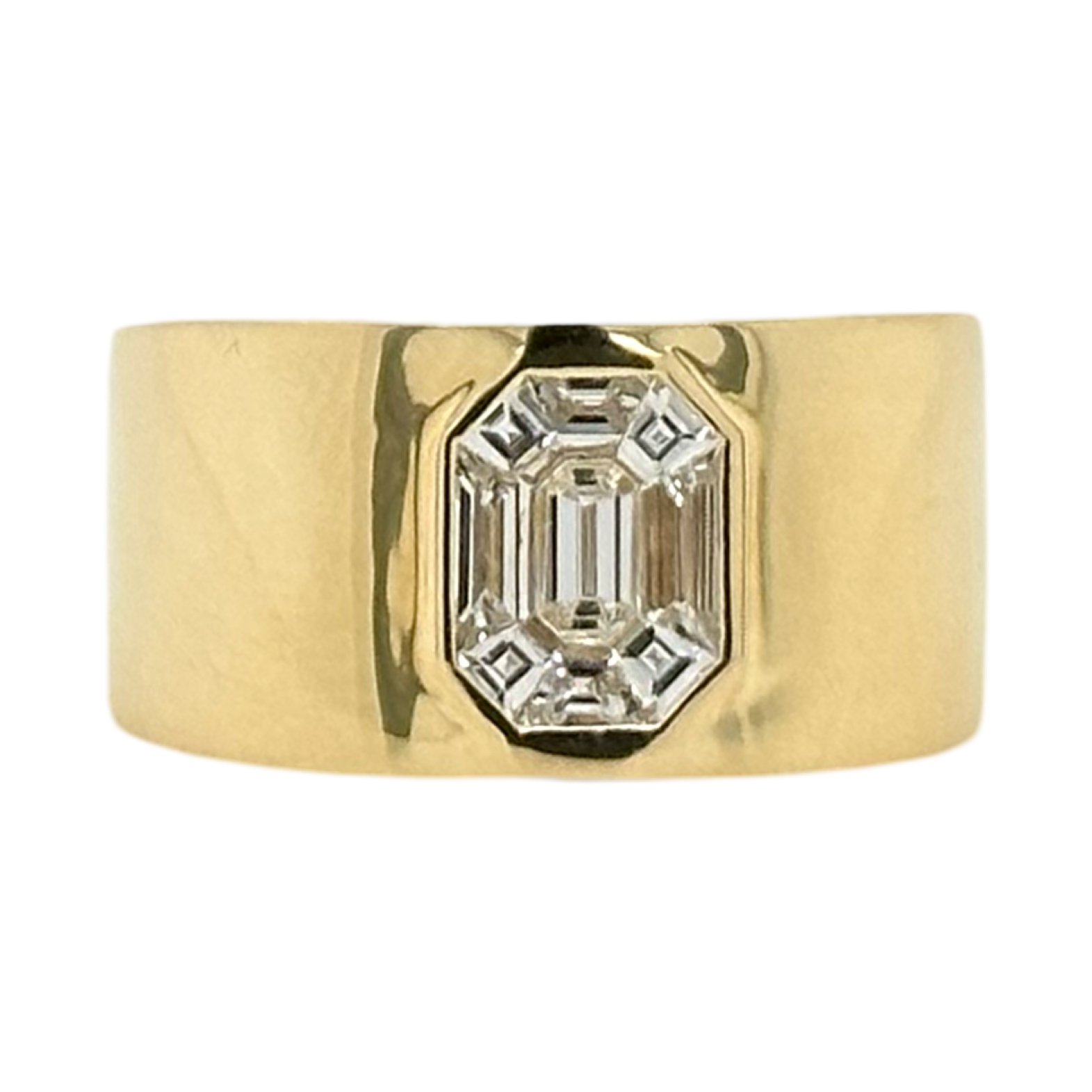 BAGUETTE DIAMOND GOLD BAND