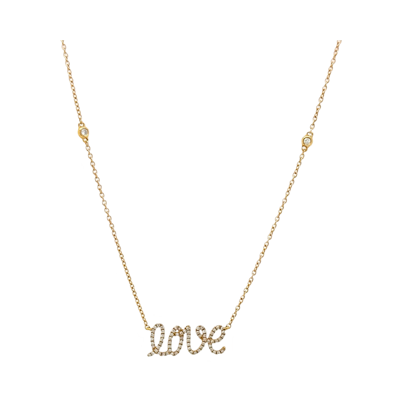 DIAMOND LOVE NECKLACE