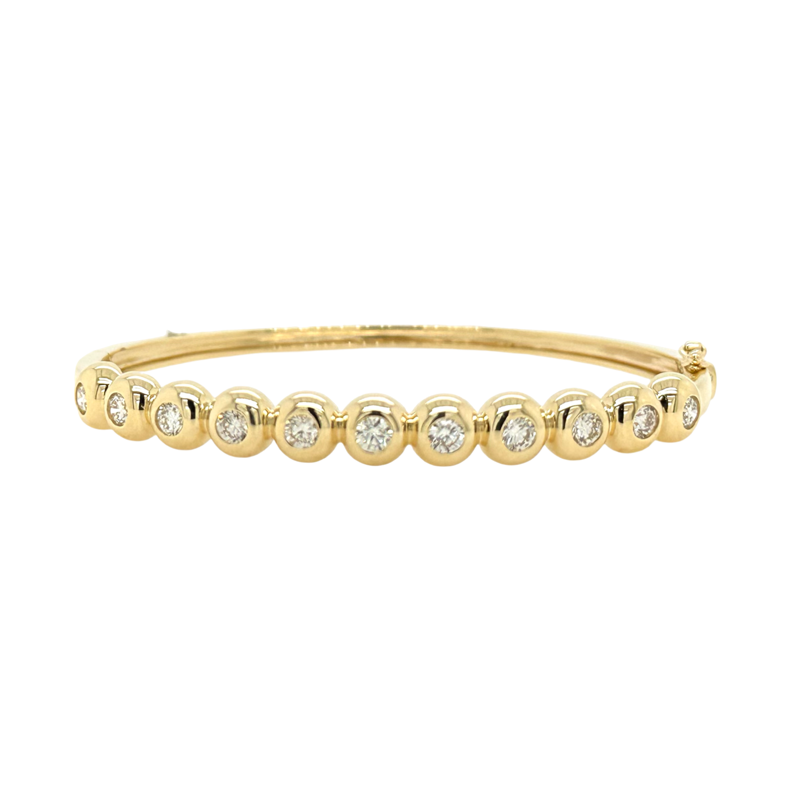 DIAMOND BEZEL BUBBLE BANGLE