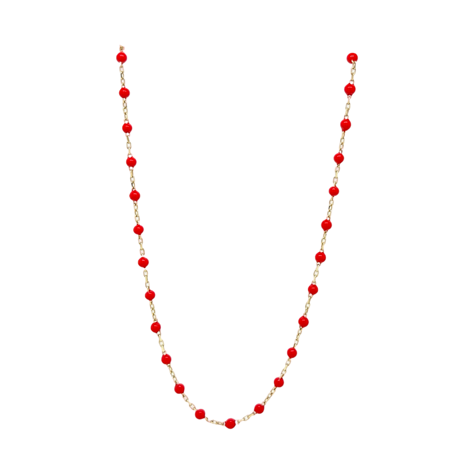 ENAMEL BEAD NECKLACE