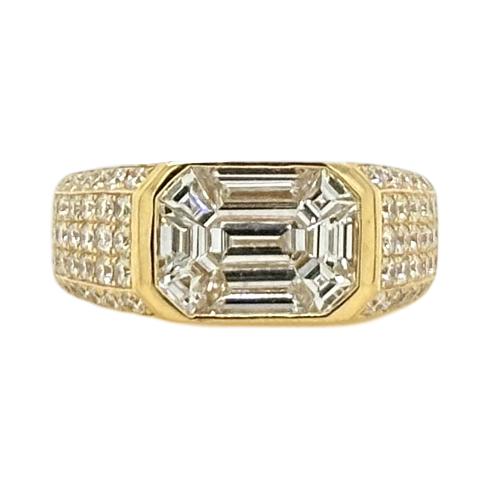 BAGUETTE & PAVÉ DIAMOND RING