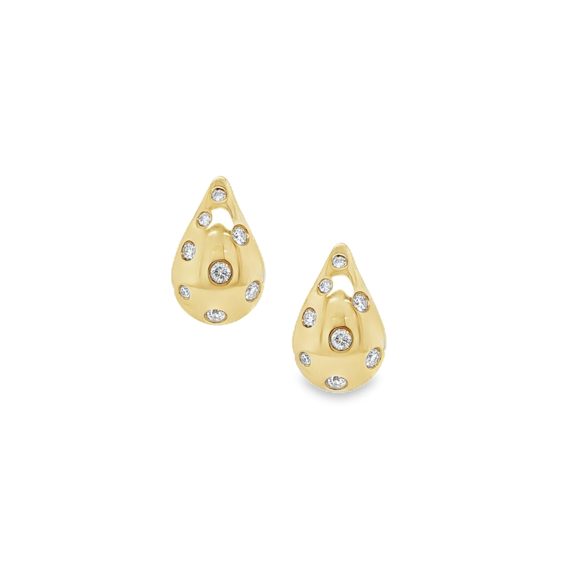 DIAMOND DROP STUD EARRINGS