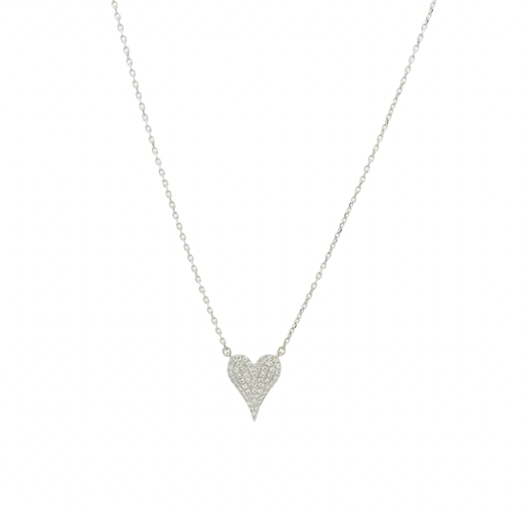 PAVÉ DIAMOND HEART NECKLACE