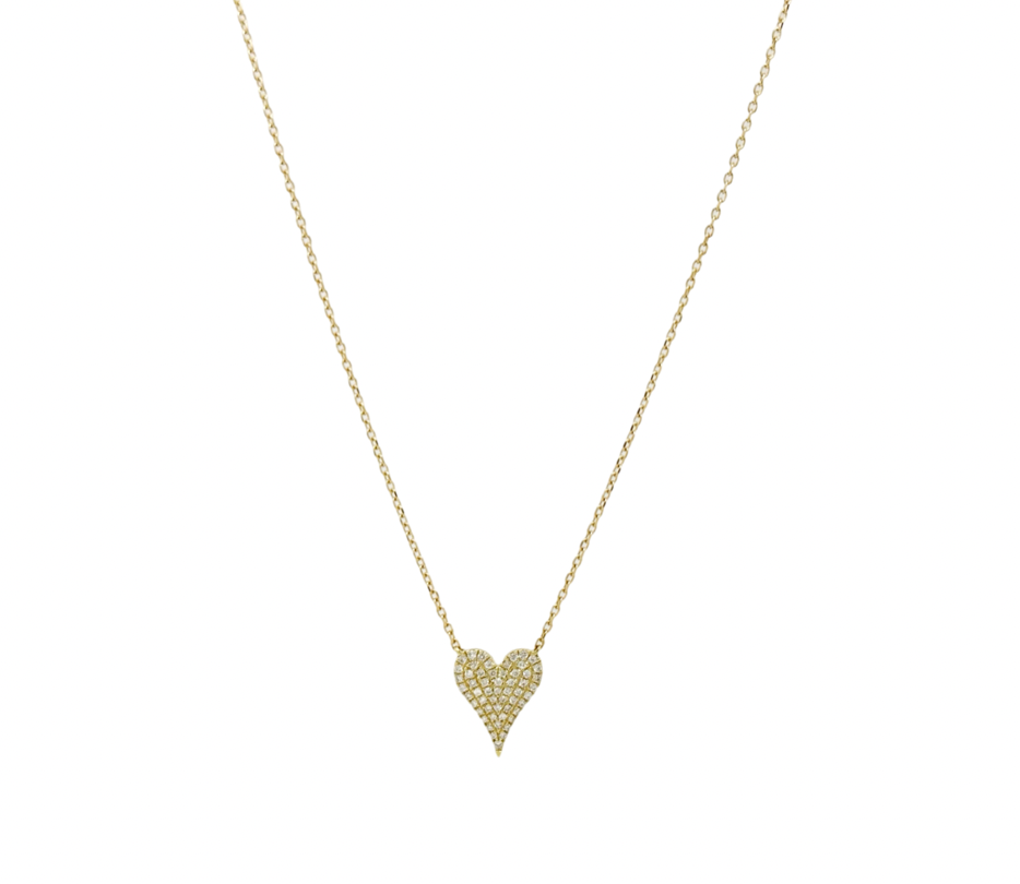 PAVÉ DIAMOND HEART NECKLACE