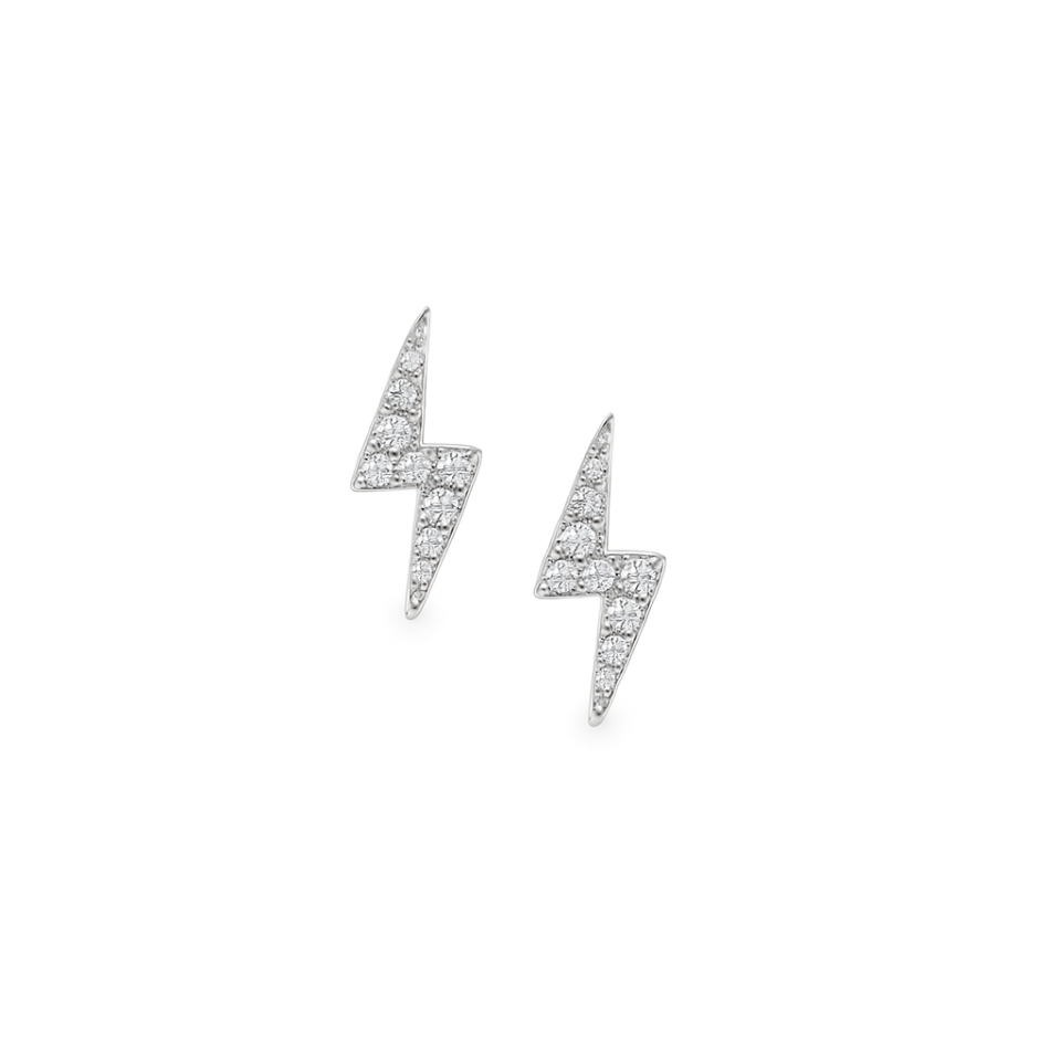 DIAMOND LIGHTNING BOLT STUDS