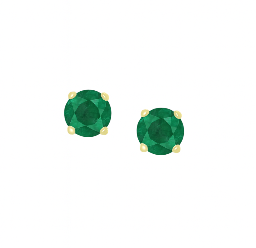 MINI EMERALD STUDS