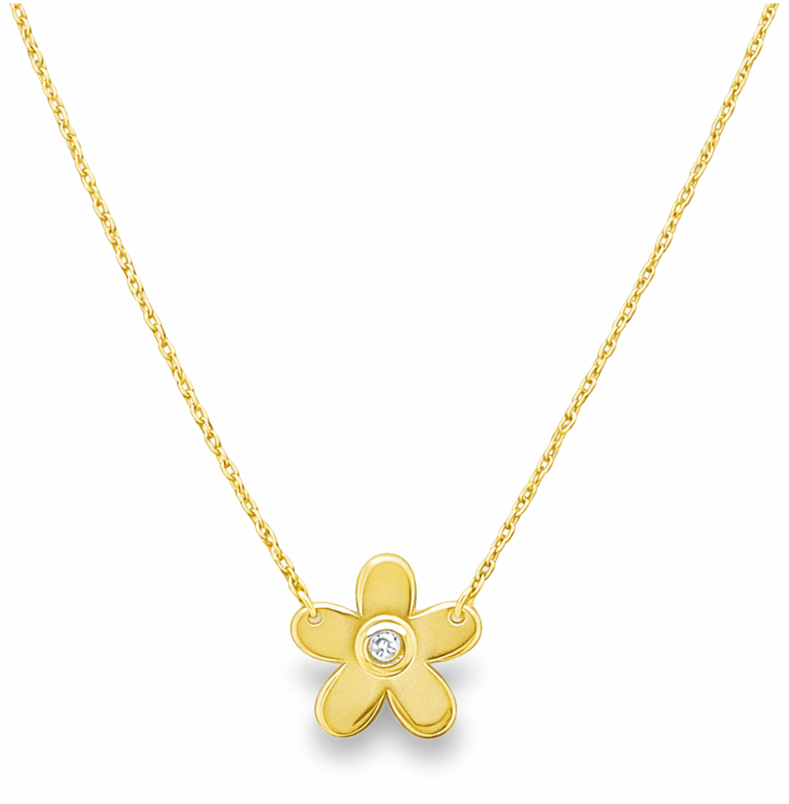 DIAMOND FLOWER NECKLACE