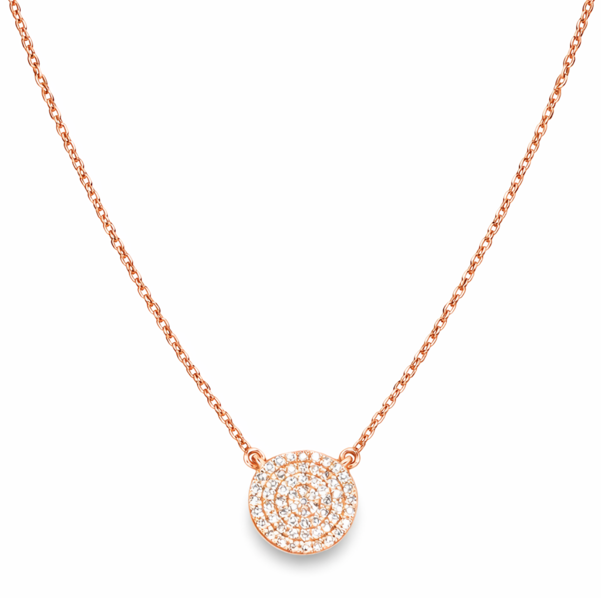 PAVÉ DIAMOND DISC NECKLACE