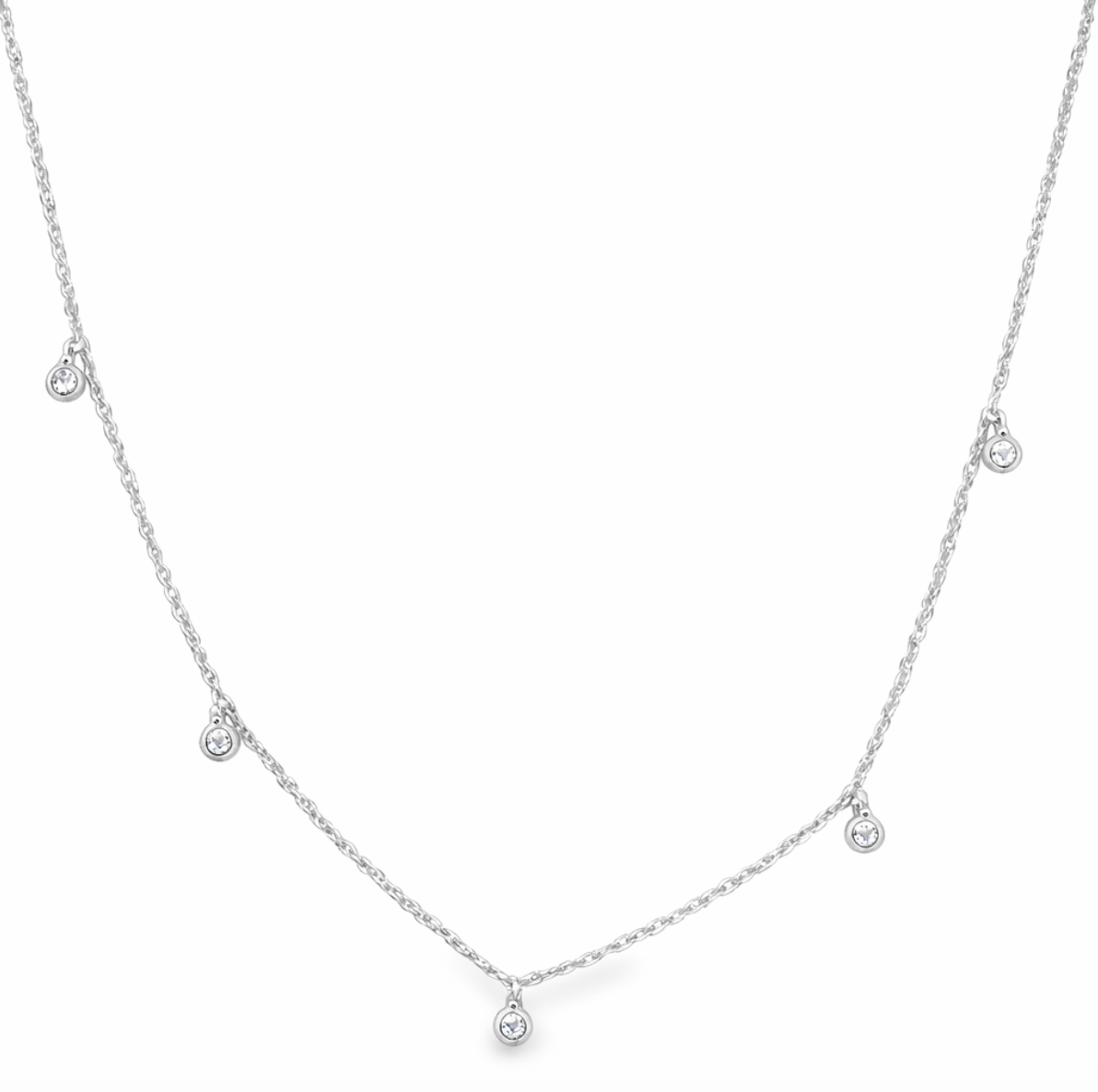 BEZEL SET SPRINKLE NECKLACE