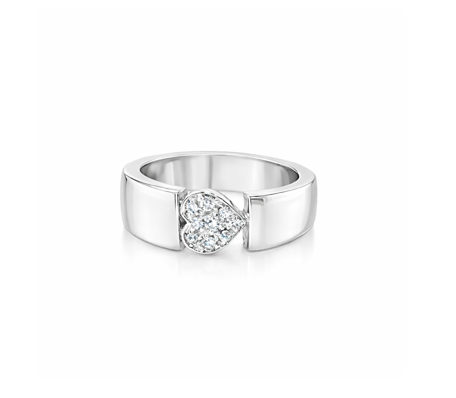 DIAMOND HEART RING