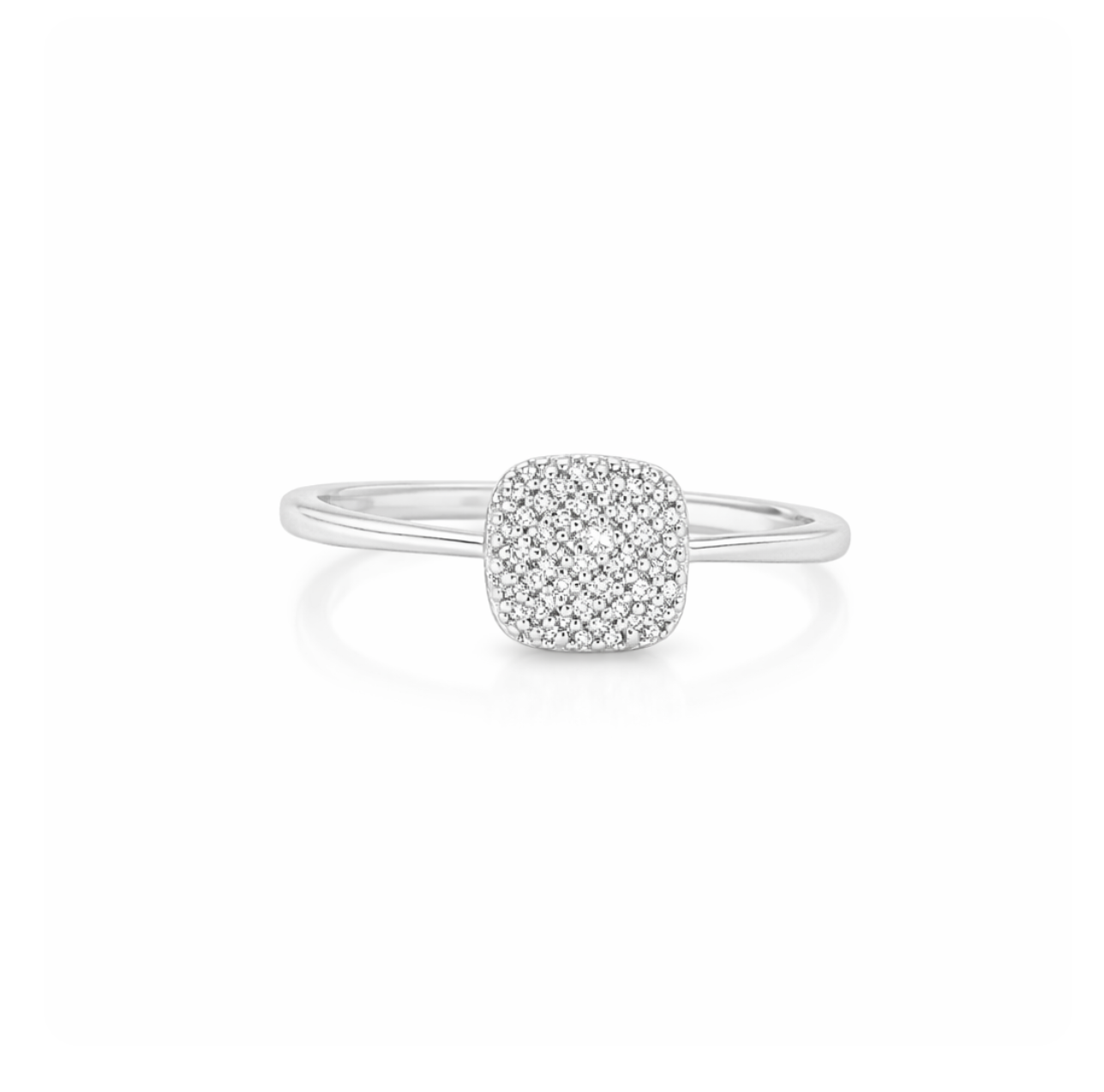 CUSHION PAVÉ DIAMOND RING