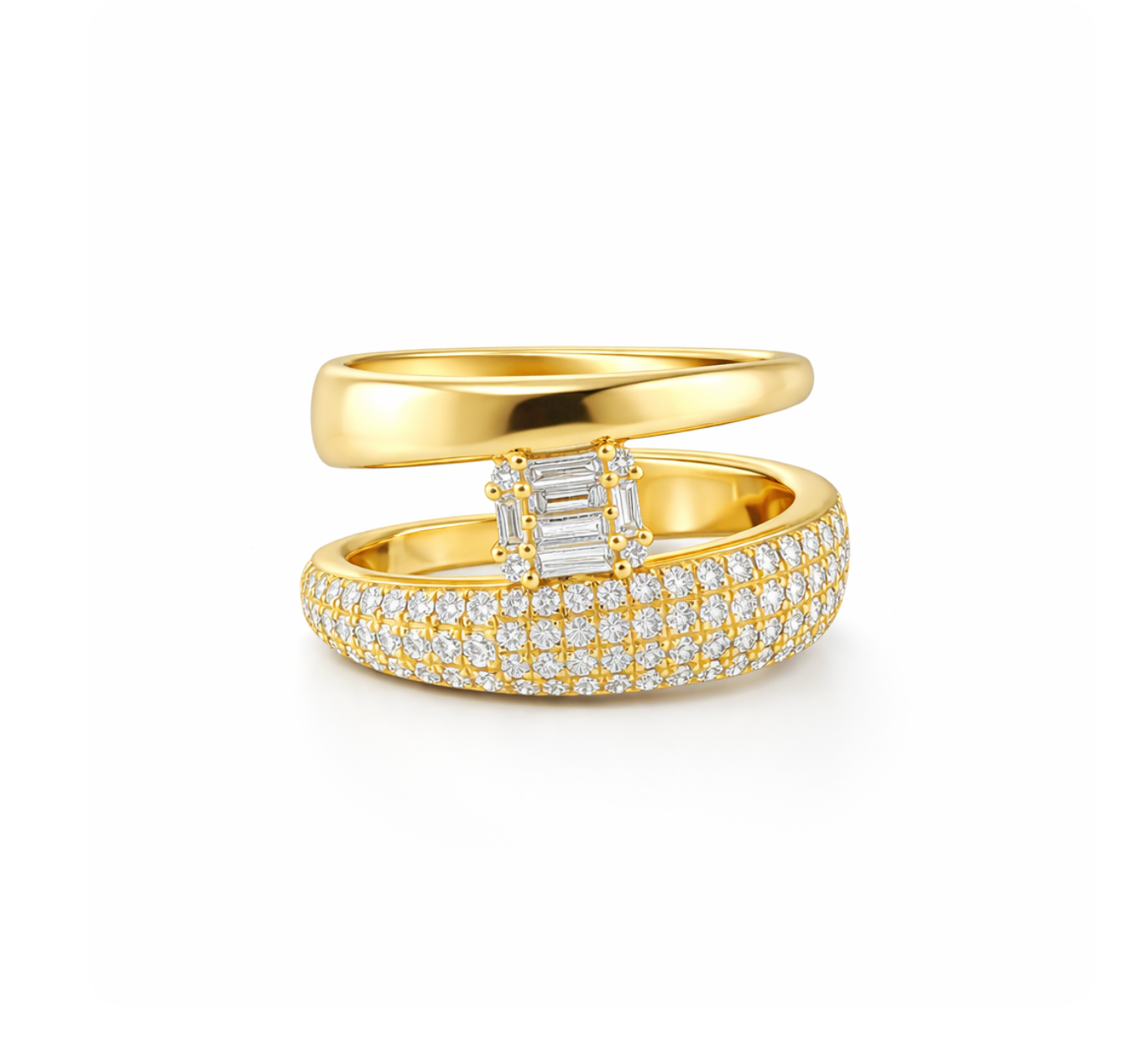 OPEN DOUBLE DIAMOND BAND