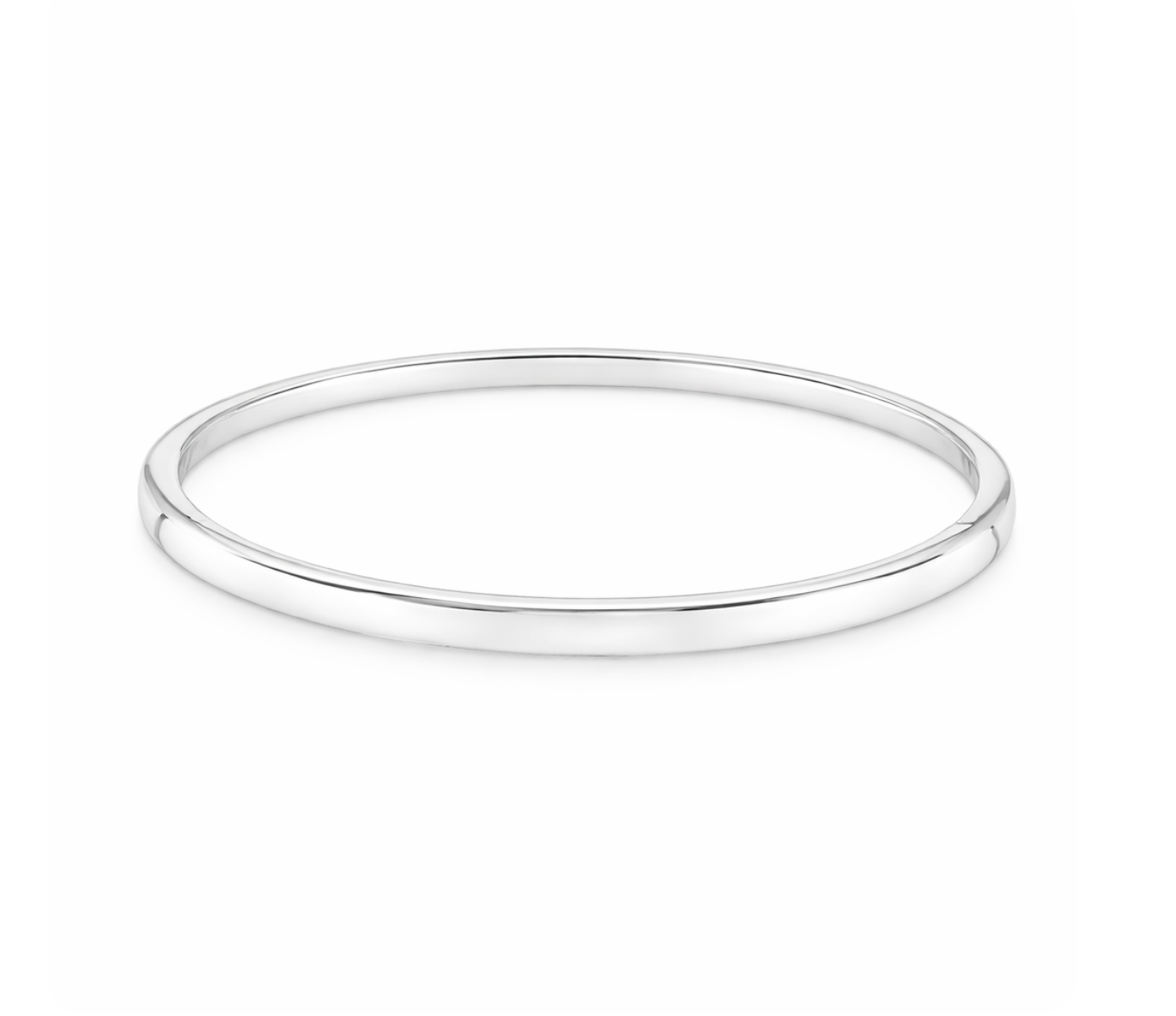 WHITE GOLD BANGLE