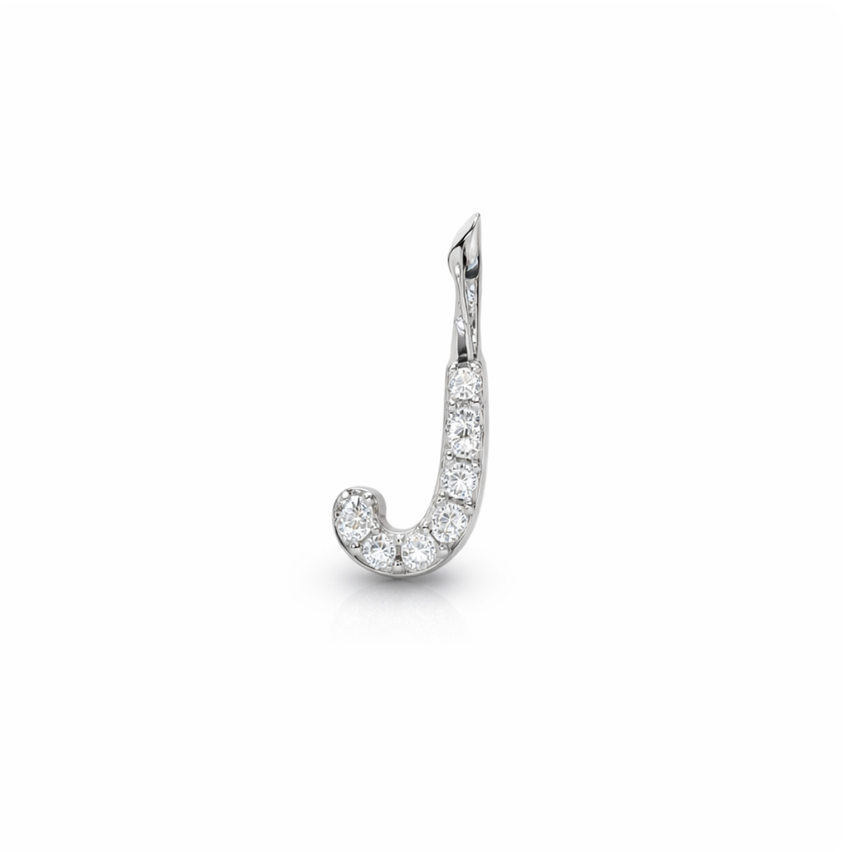 MINI DIAMOND "J" INITIAL CHARM