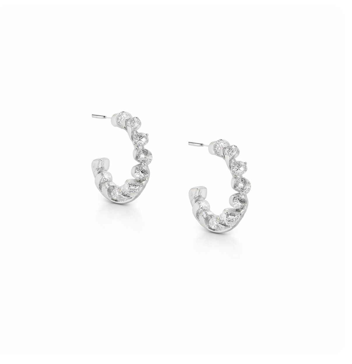 DIAMOND TWIST EARRINGS