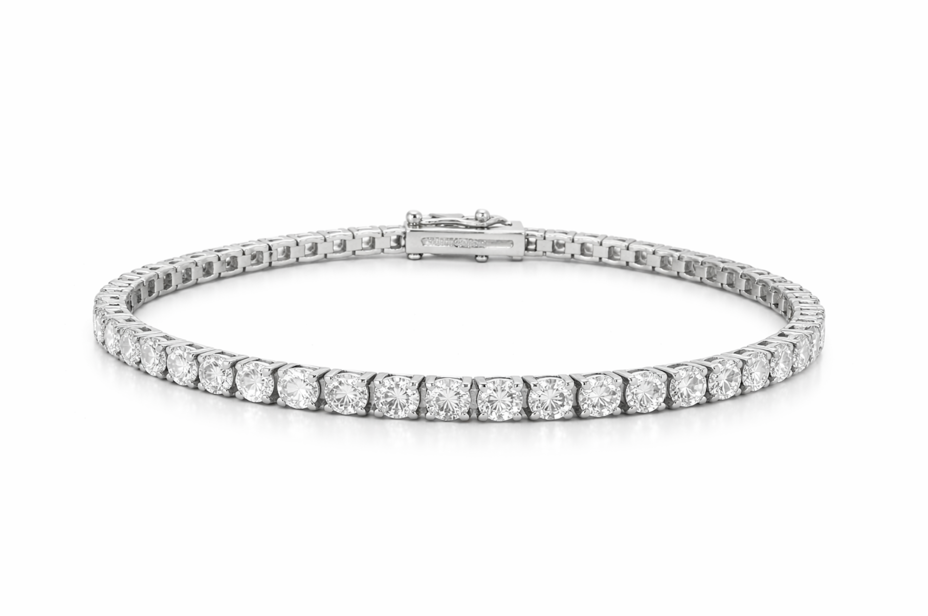 ROUND LAB DIAMOND TENNIS BRACELET