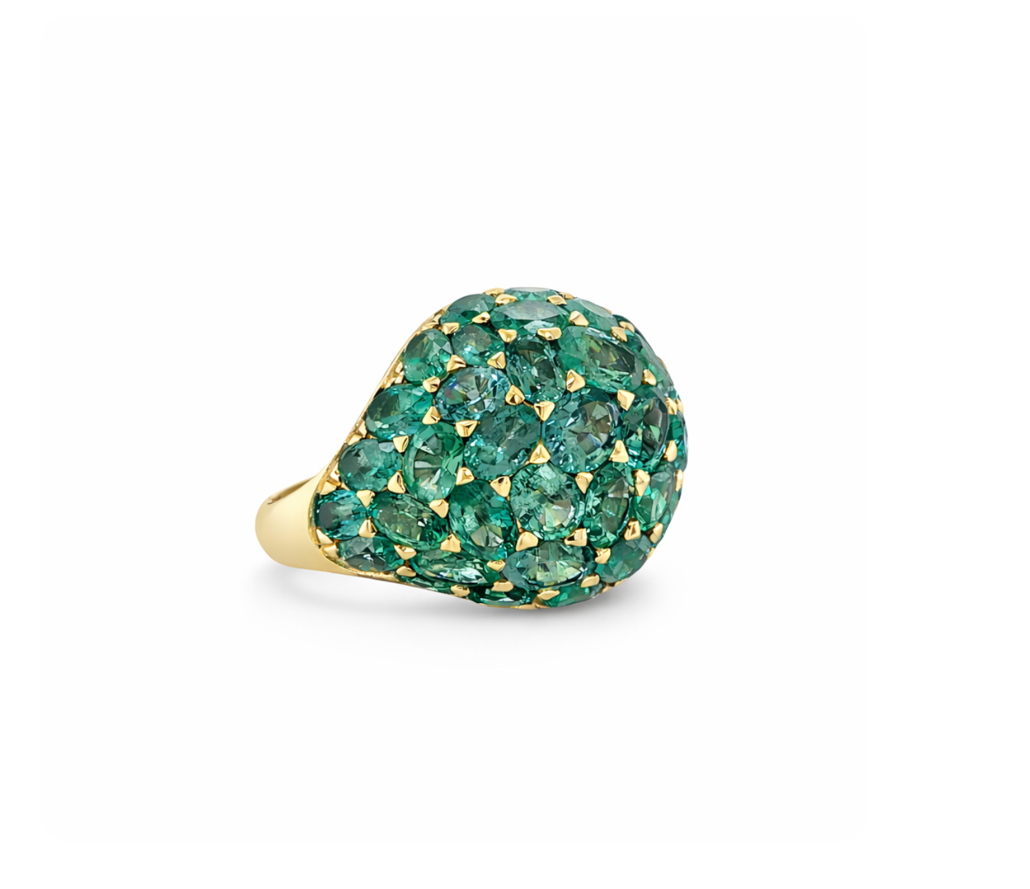 CHUNKY EMERALD RING
