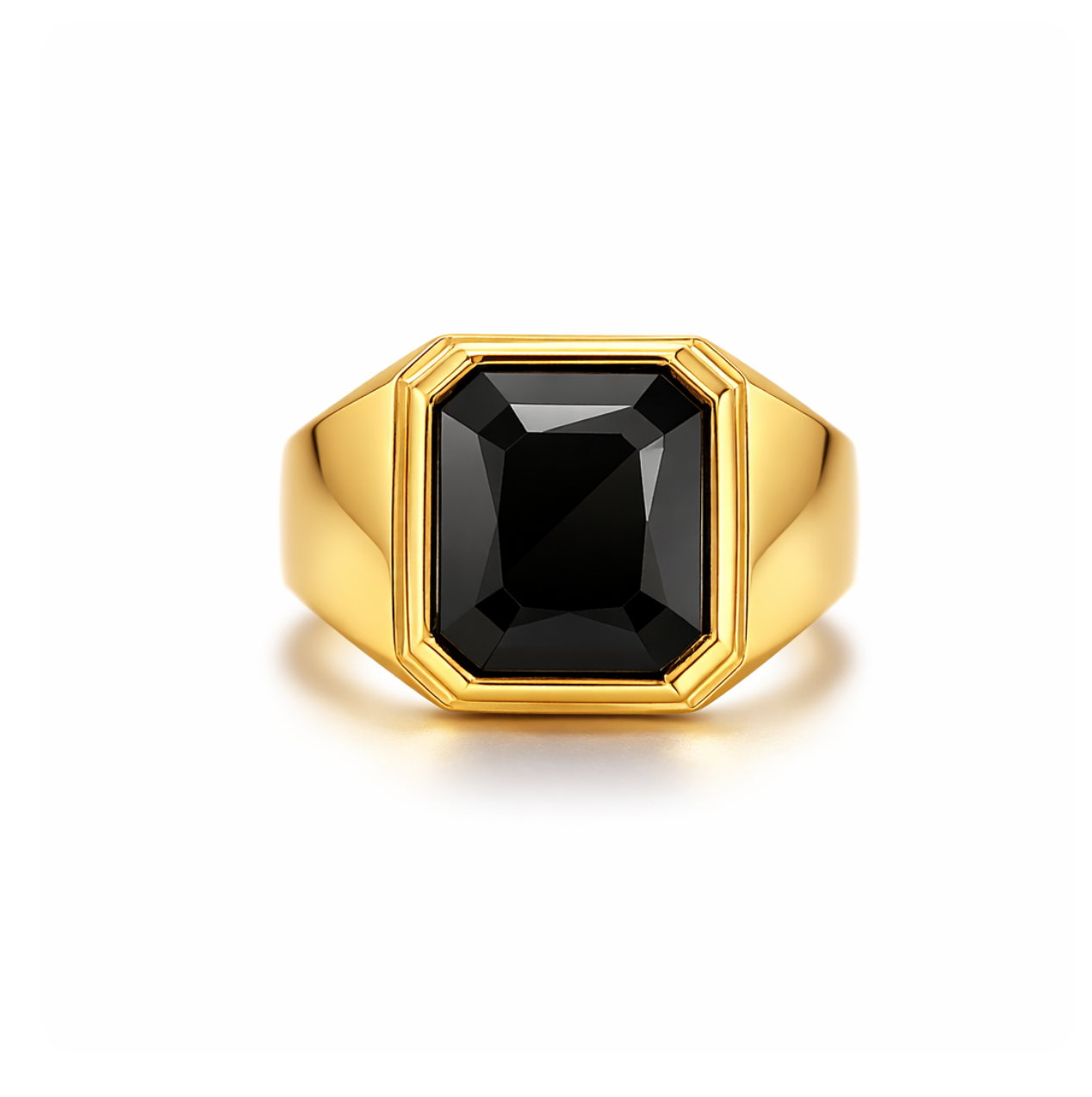 CHUNKY BLACK DIAMOND RING